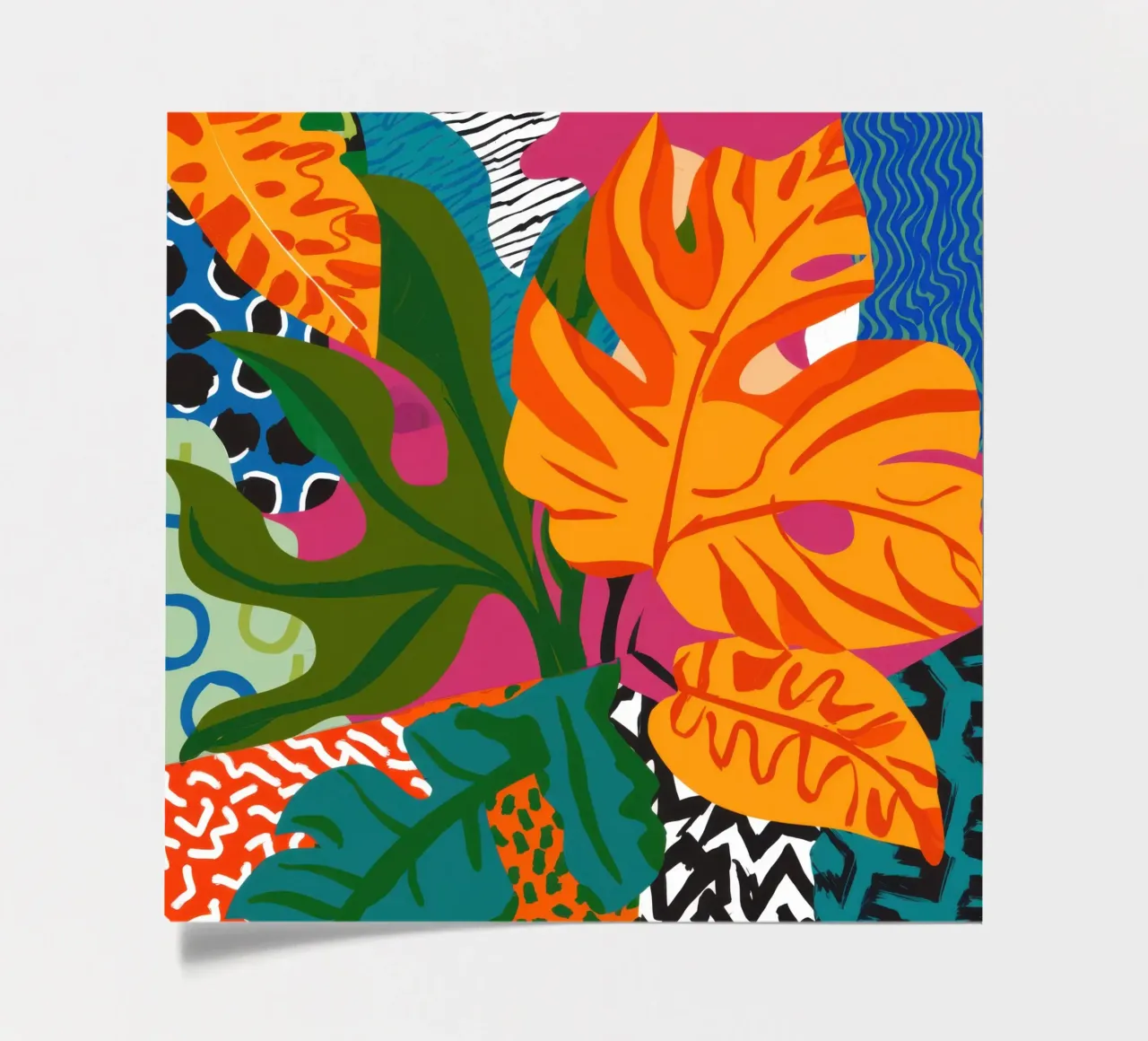 Tangerine Jungle Maze sticker sheet by Arcane Lines