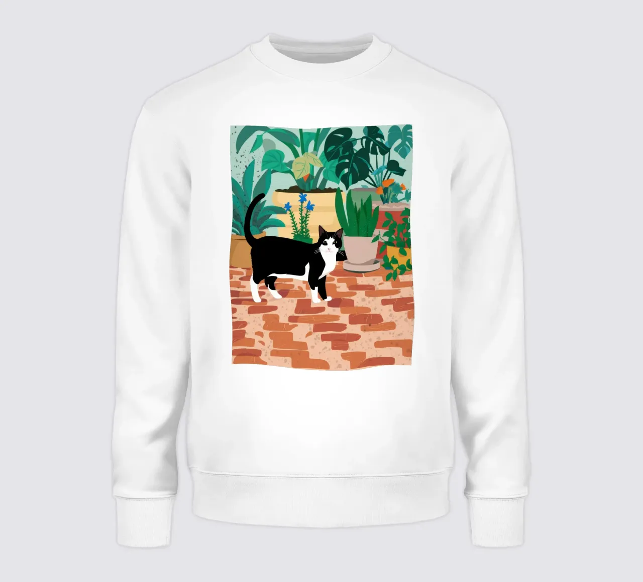 Pavimento piastrellato Gatti felpa da Marigold Tiga