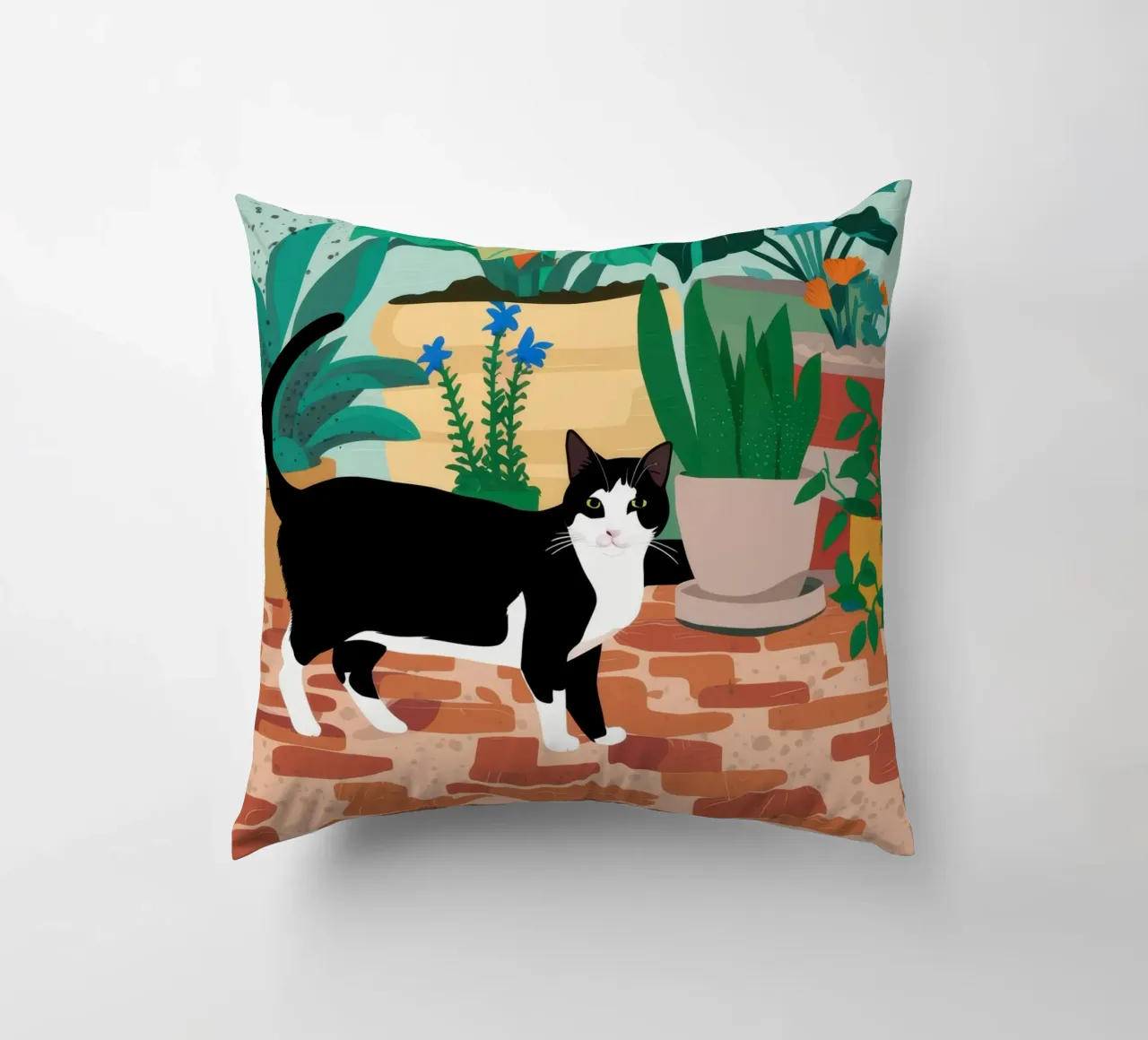 Pavimento piastrellato Gatti cuscino da Marigold Tiga