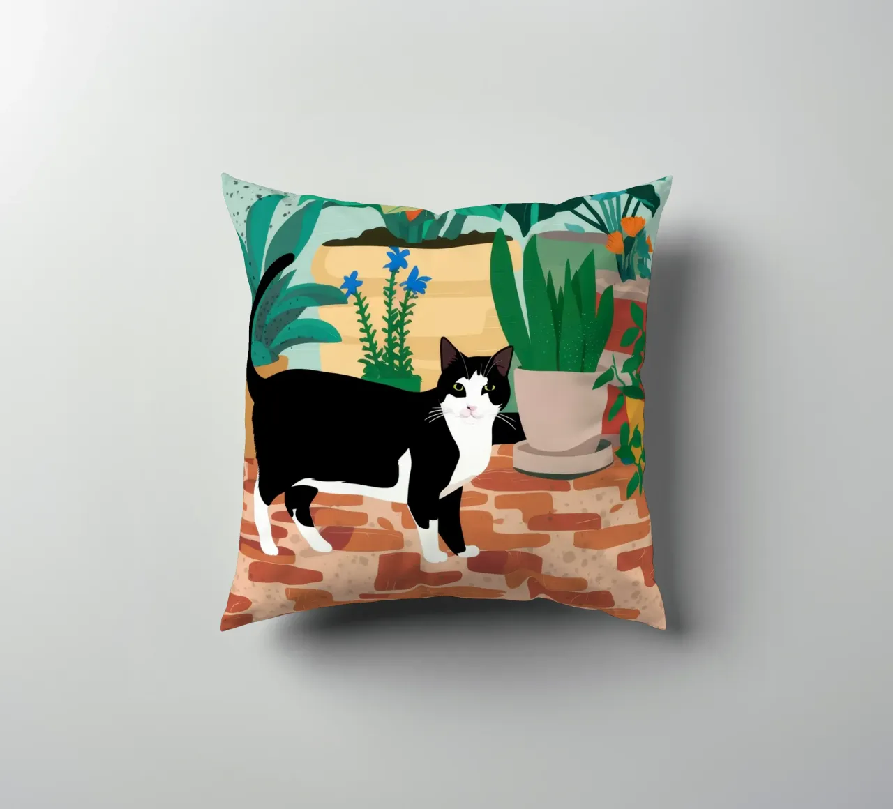 Pavimento piastrellato Gatti cuscino da Marigold Tiga