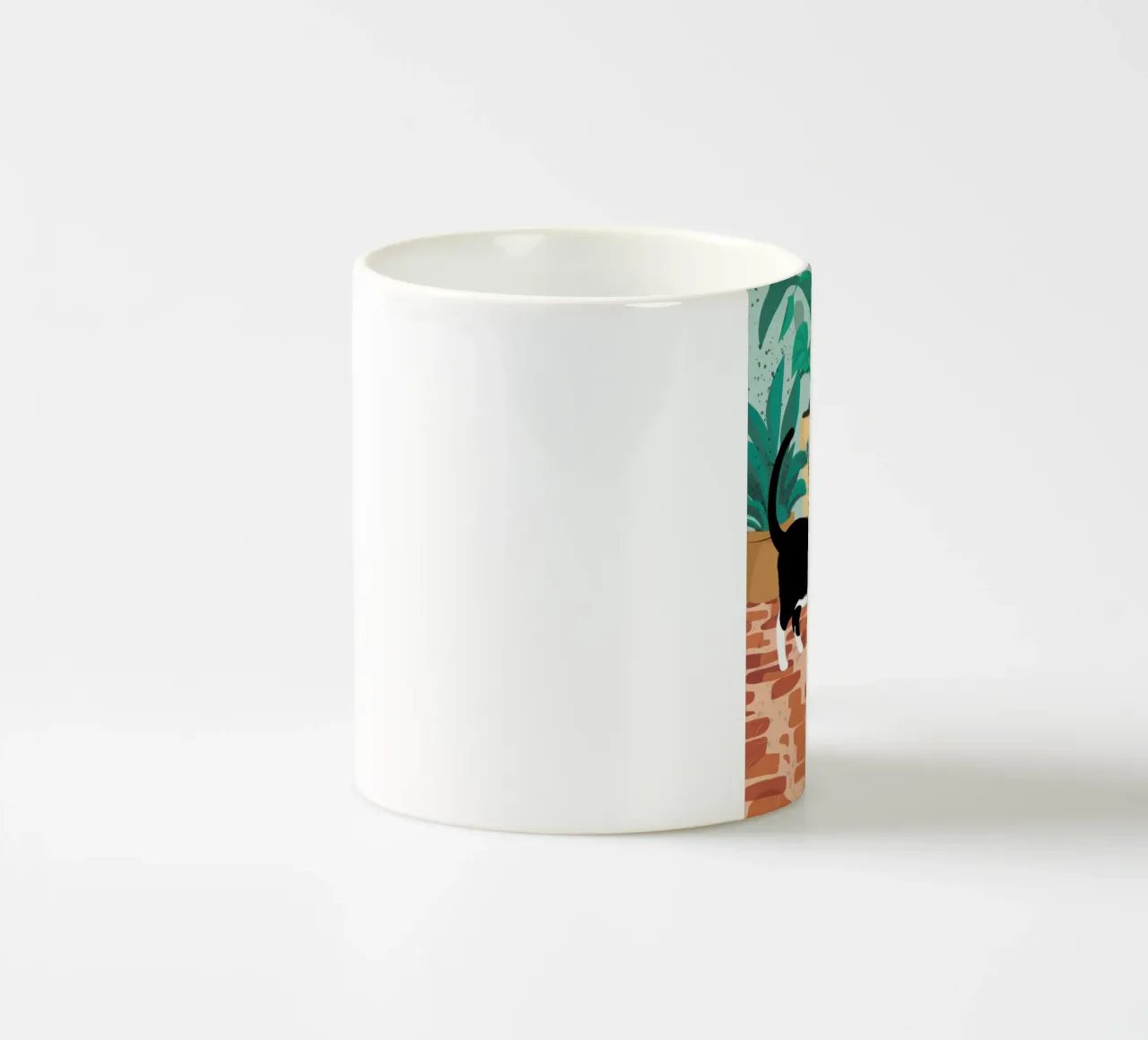Pavimento piastrellato Gatti tazza in ceramica da Marigold Tiga