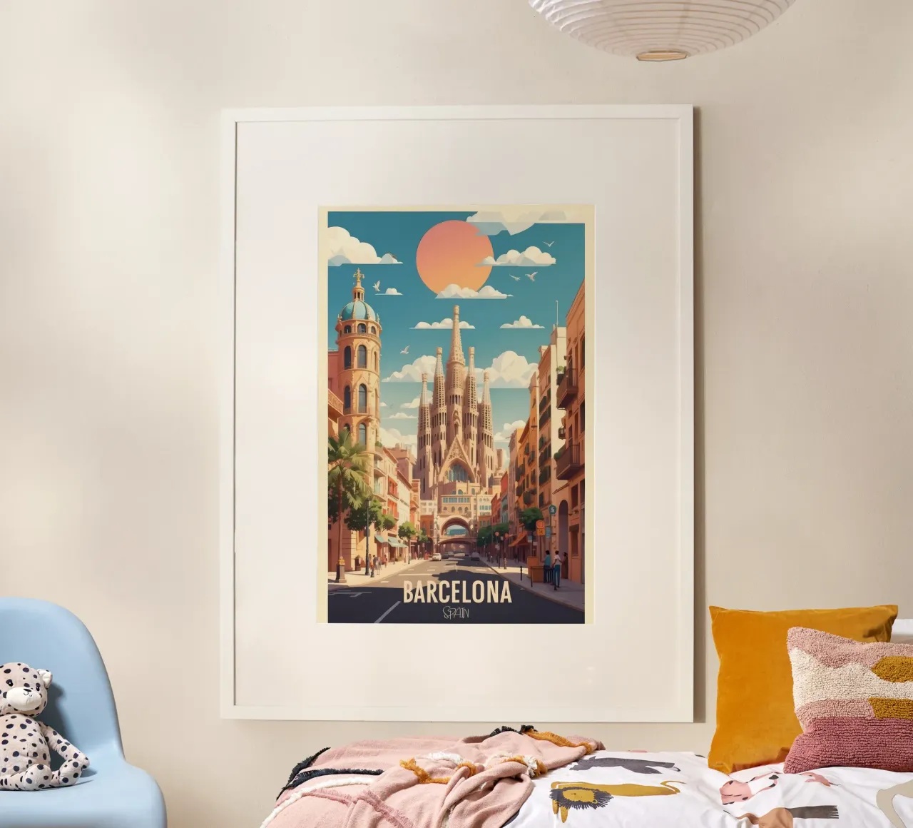 Póster de viaje de Barcelona Explora la belleza española poster de muench benjamin