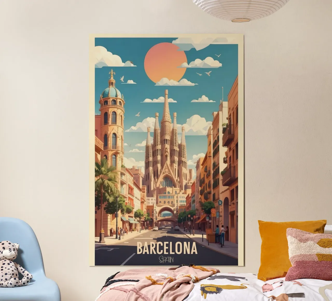 Póster de viaje de Barcelona Explora la belleza española poster de muench benjamin