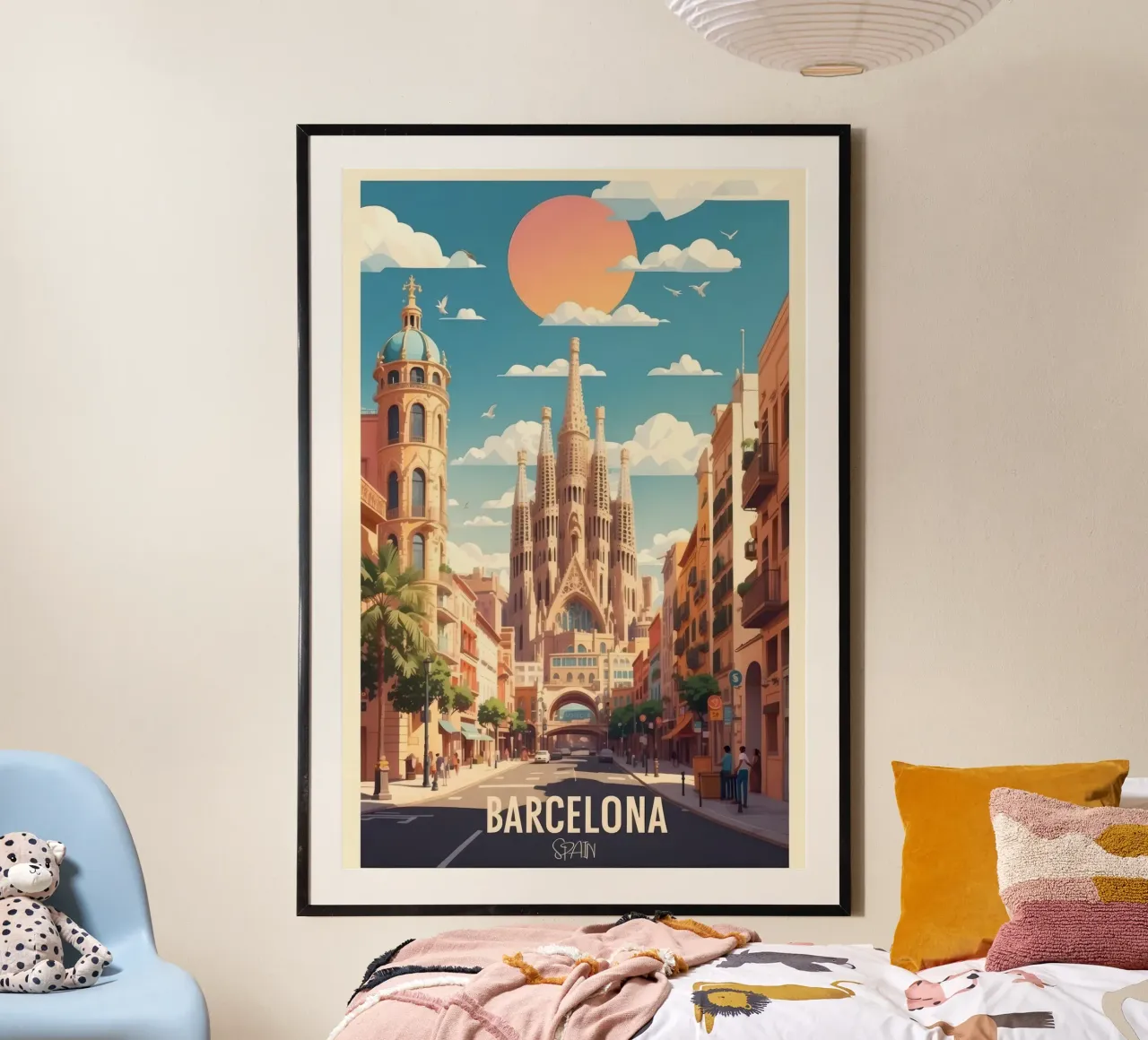Póster de viaje de Barcelona Explora la belleza española poster de muench benjamin