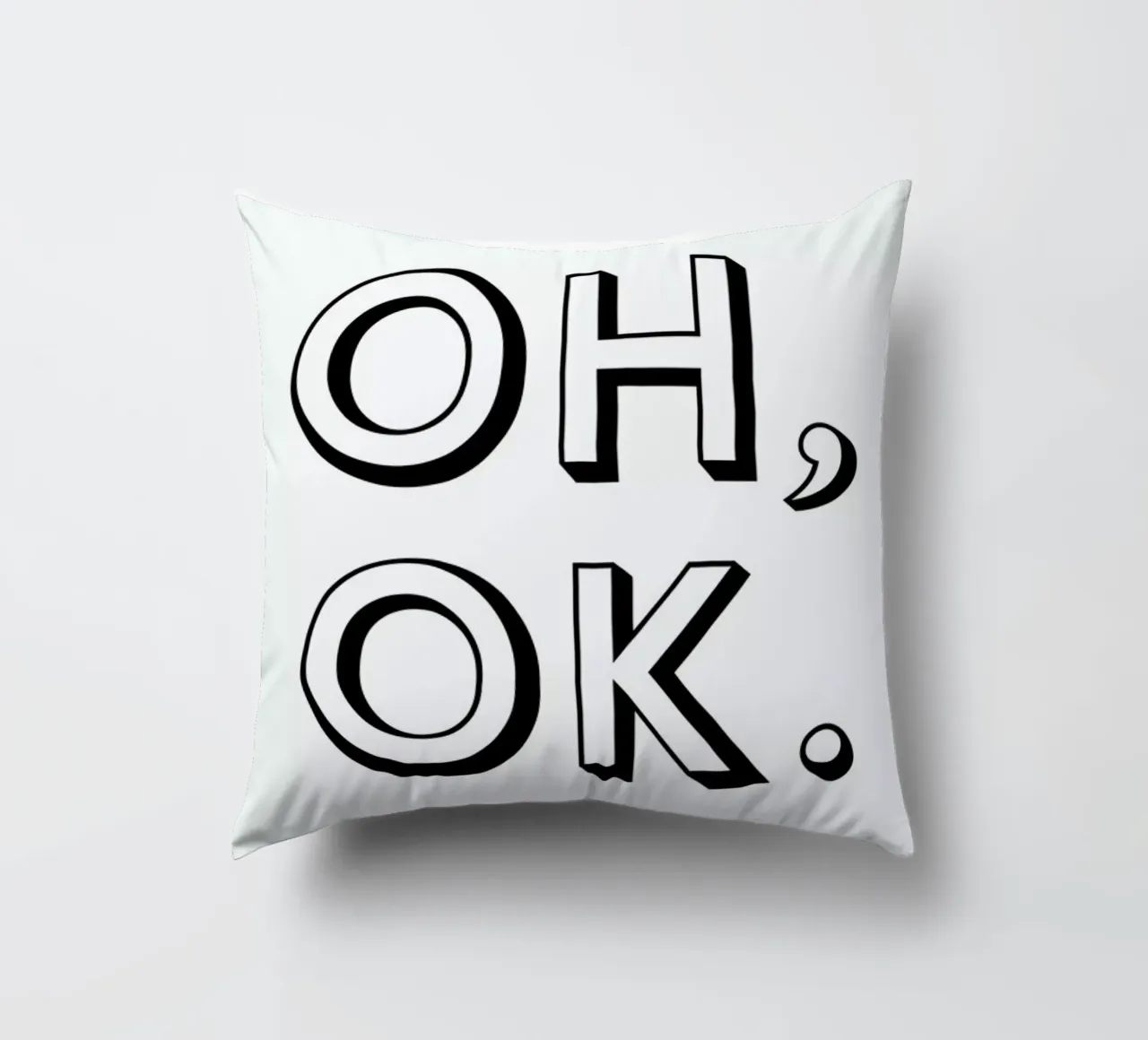 Oh ok decorative cushion by Magdalena Lindstedt