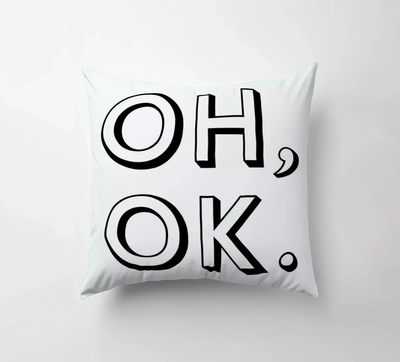 Oh ok decorative cushion by Magdalena Lindstedt