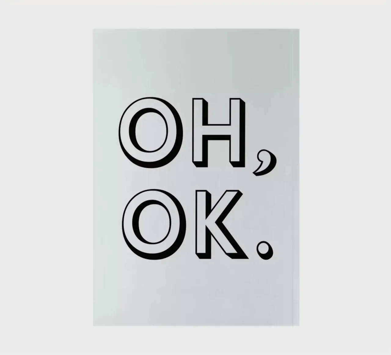 Oh ok notebook by Magdalena Lindstedt