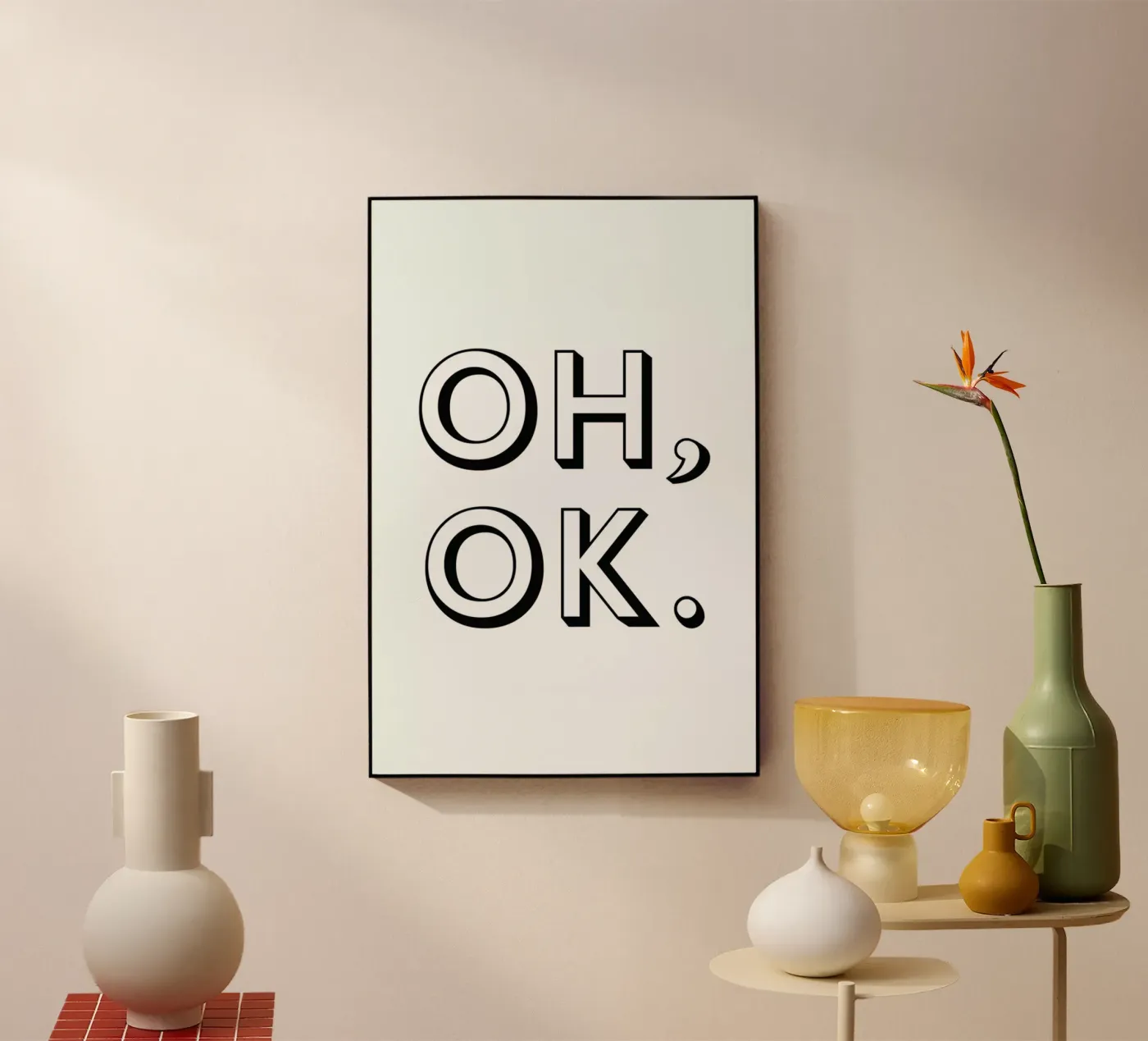Oh ok Acryl-Glas von Magdalena Lindstedt