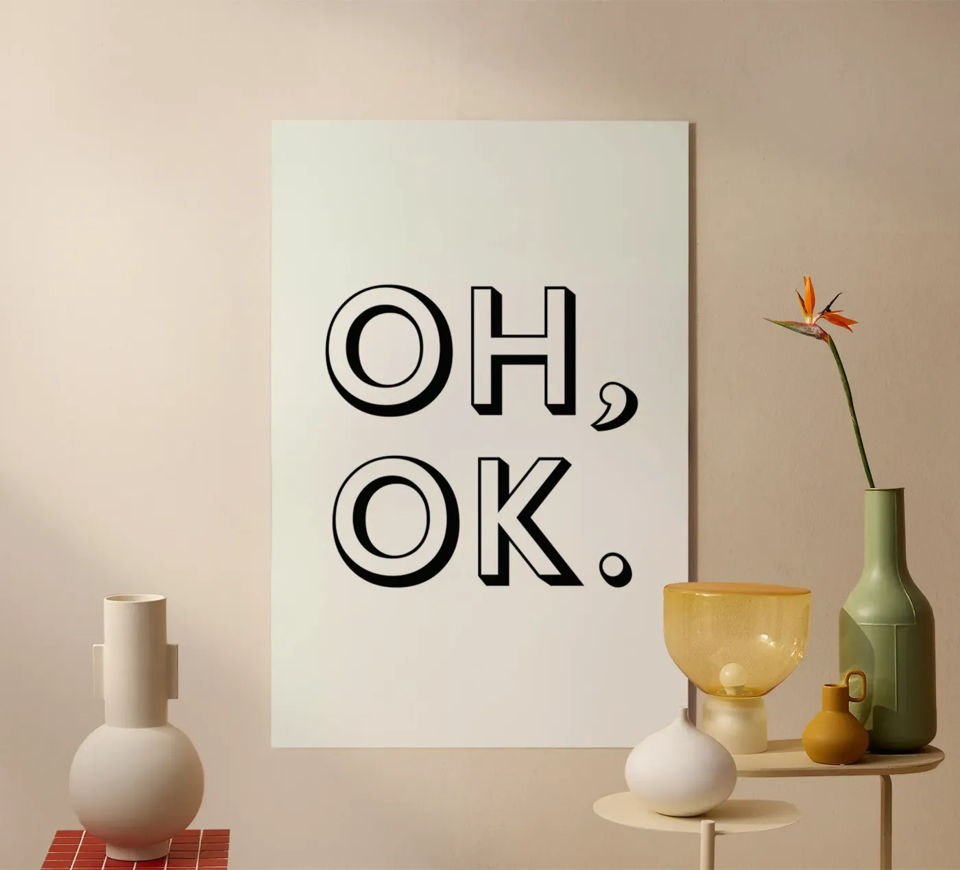 Oh ok Acryl-Glas von Magdalena Lindstedt
