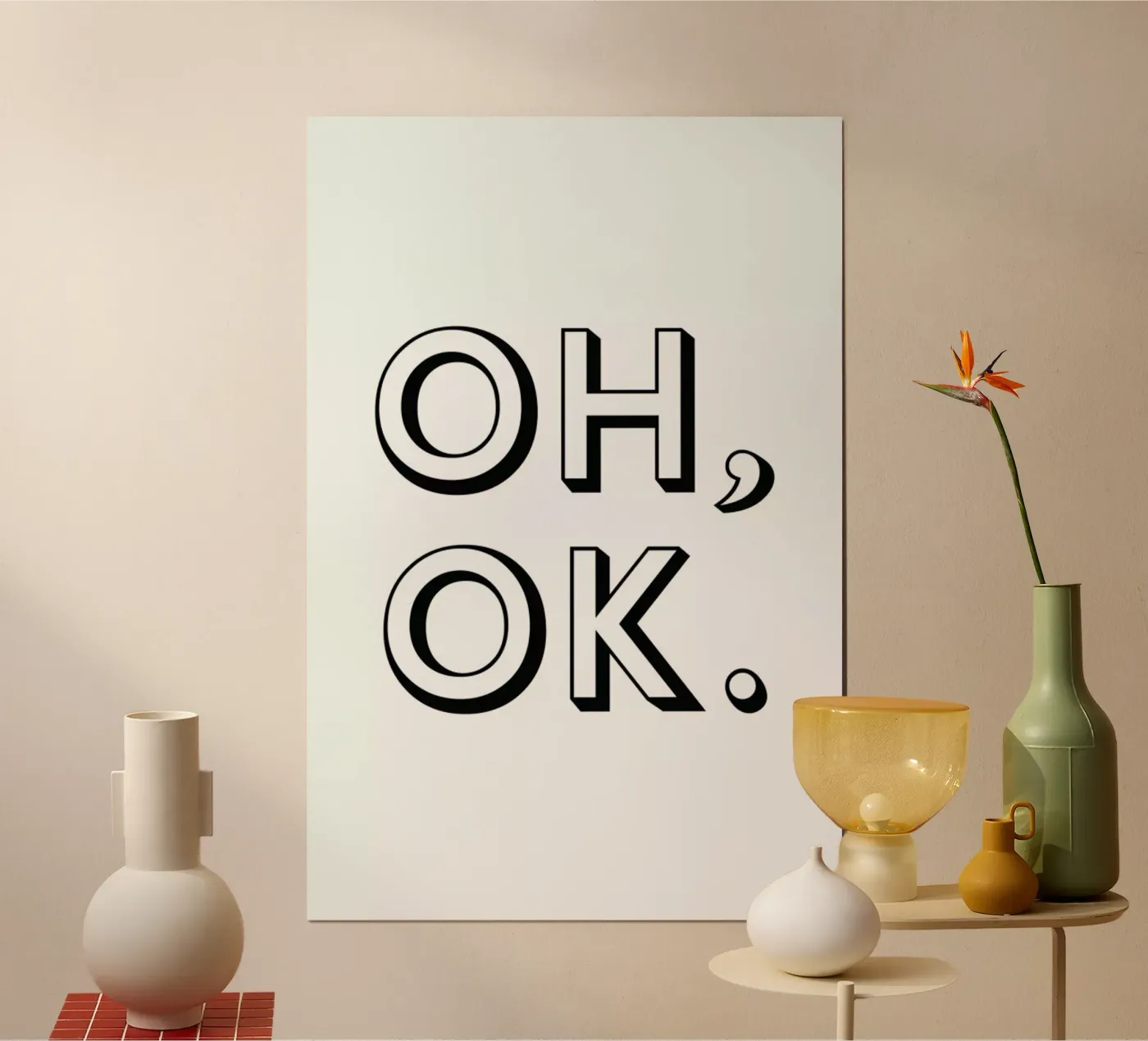 Oh ok poster van Magdalena Lindstedt