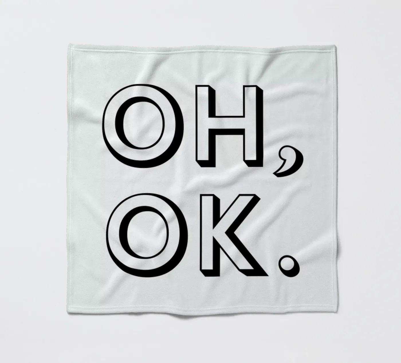 Oh ok Fleecedecke von Magdalena Lindstedt