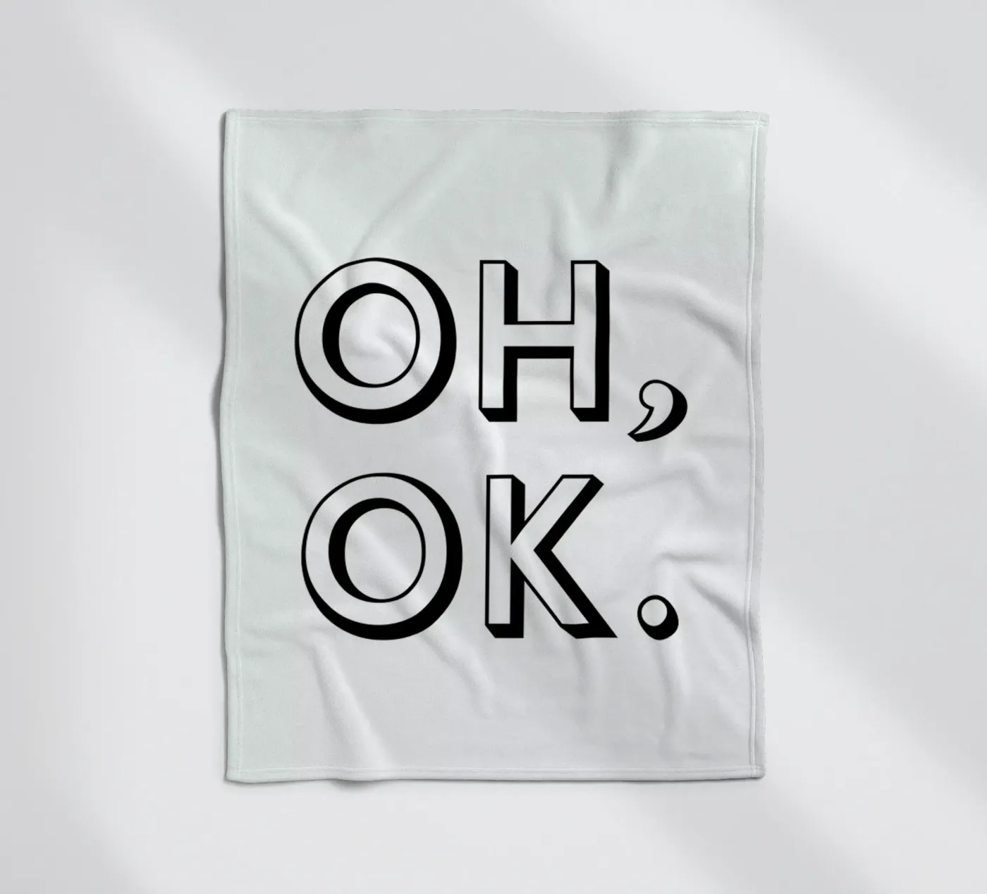 Oh ok Fleecedecke von Magdalena Lindstedt