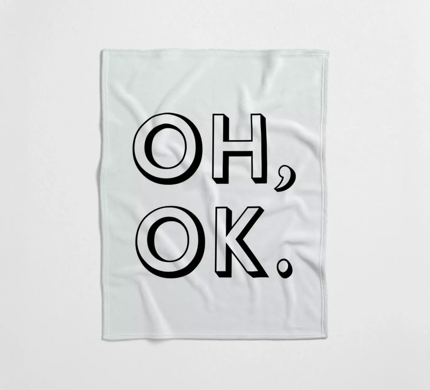 Oh ok Fleecedecke von Magdalena Lindstedt
