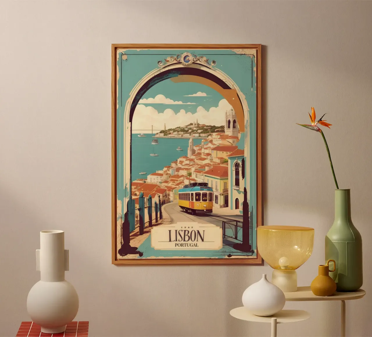 Lisbona Poster Bellezza portoghese alluminio dibond da muench benjamin