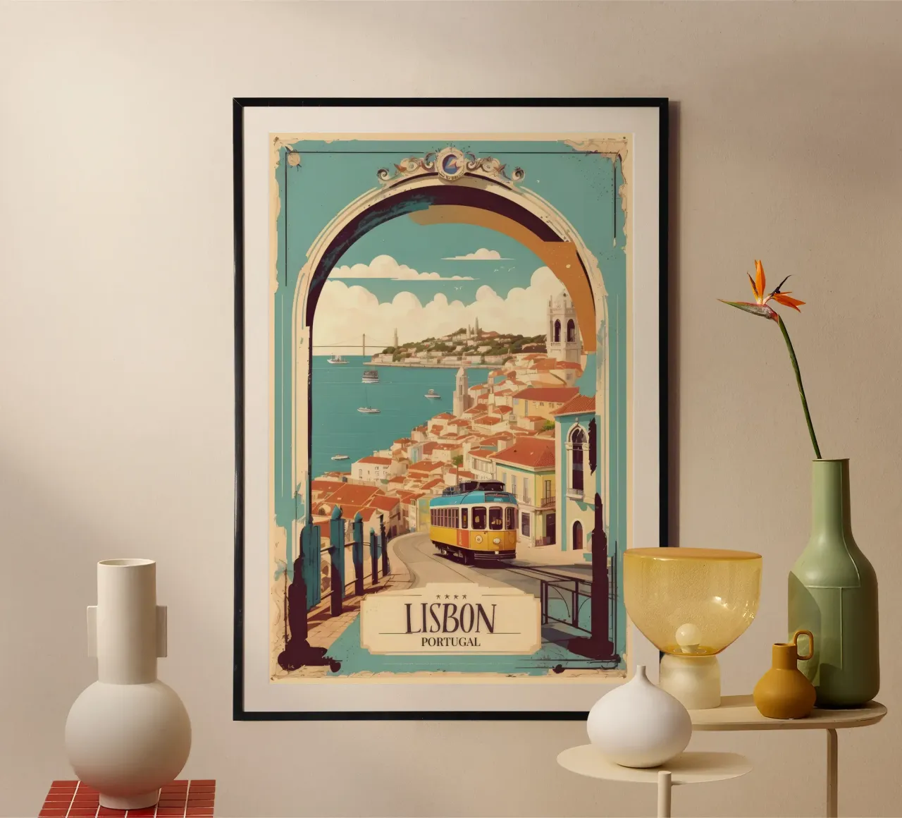 Lisbona Poster Bellezza portoghese carta hahnemühle da muench benjamin