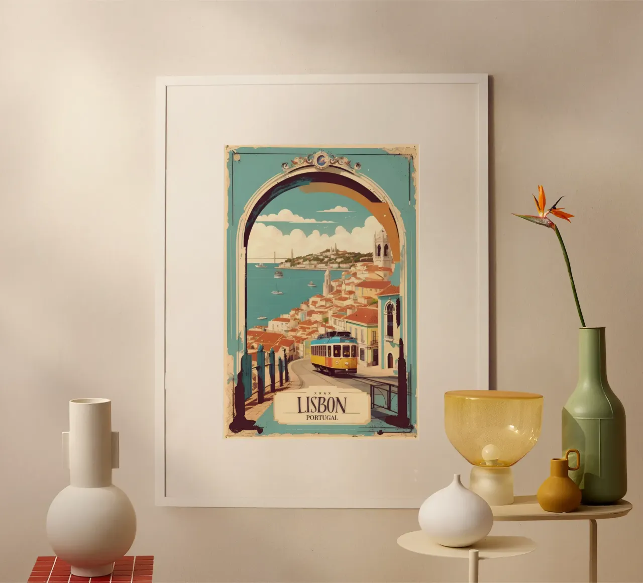 Lisbona Poster Bellezza portoghese carta hahnemühle da muench benjamin