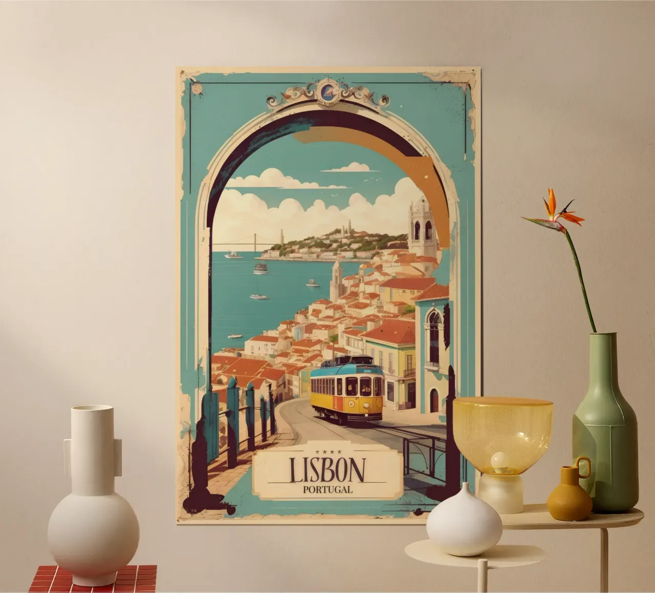 Lisbona Poster Bellezza portoghese carta hahnemühle da muench benjamin