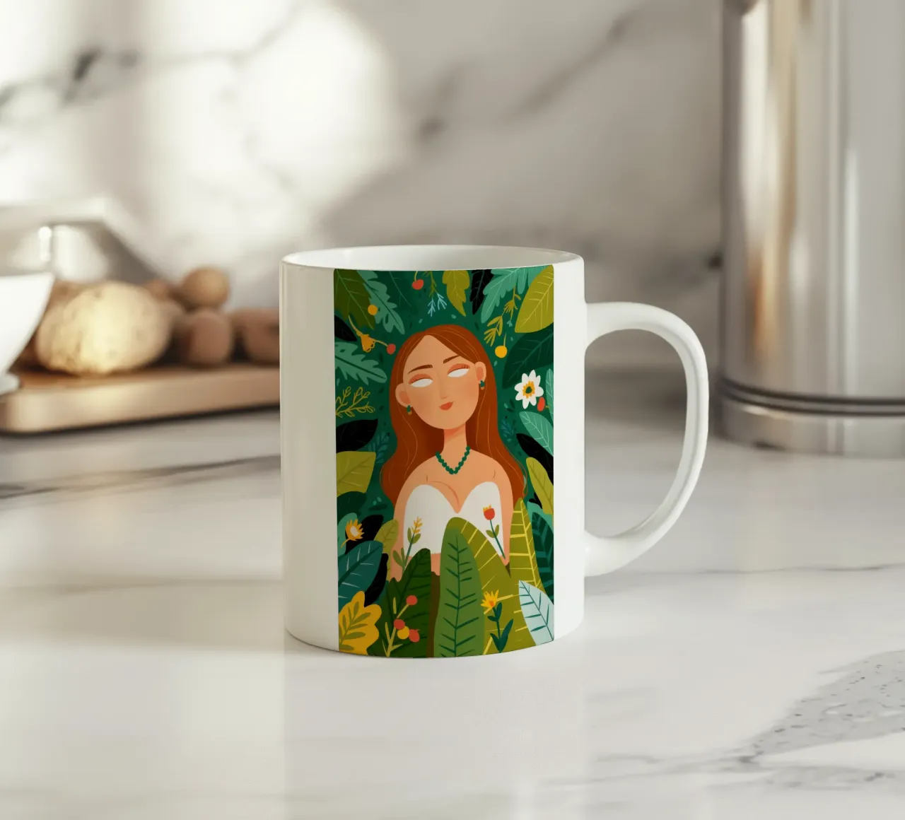 Bellezza del giardino d'aranci tazza in ceramica da Marigold Tiga