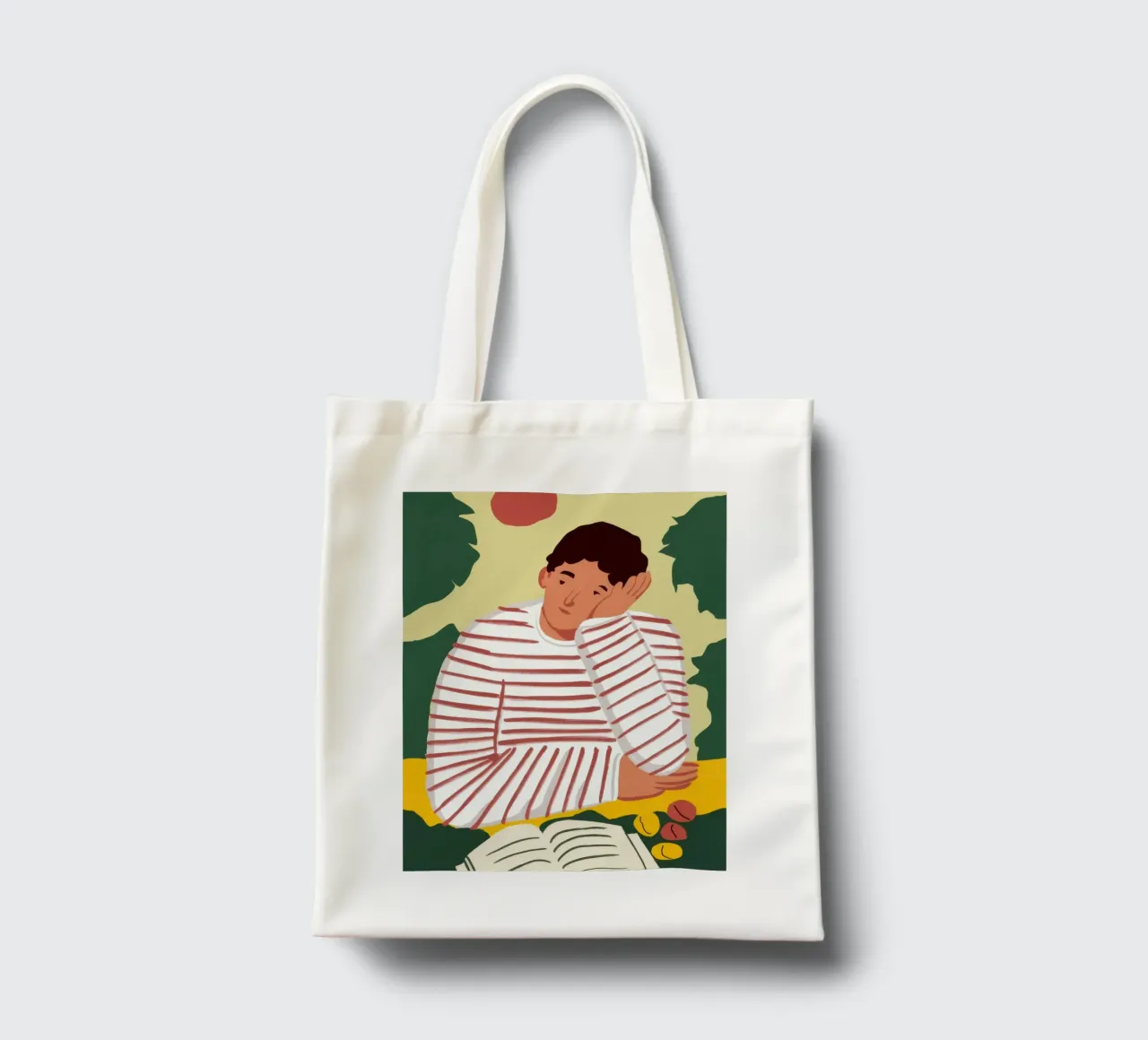 Camicia a righe Sanctuary borsa in juta da Pale Aura