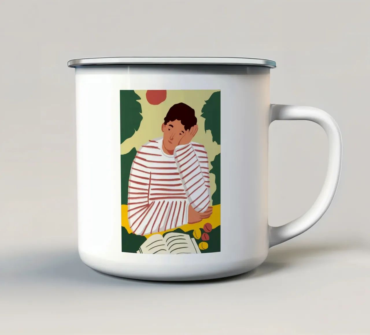 Camicia a righe Sanctuary tazza in smalto da Pale Aura