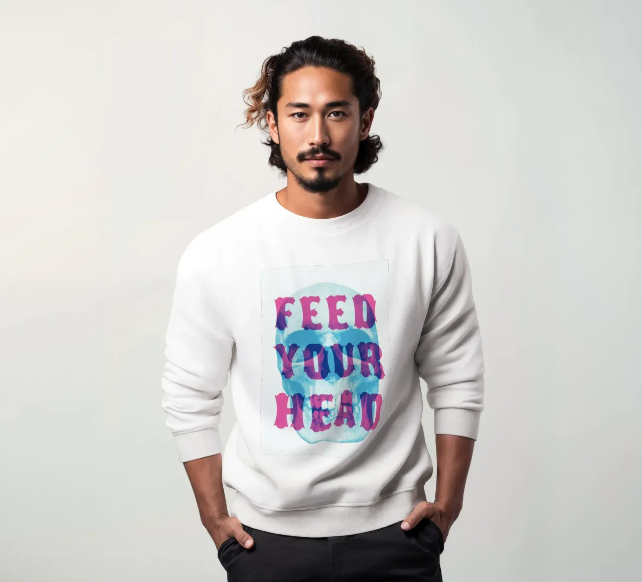 FEED YOUR HEAD Sweatshirt von The Indoor Type