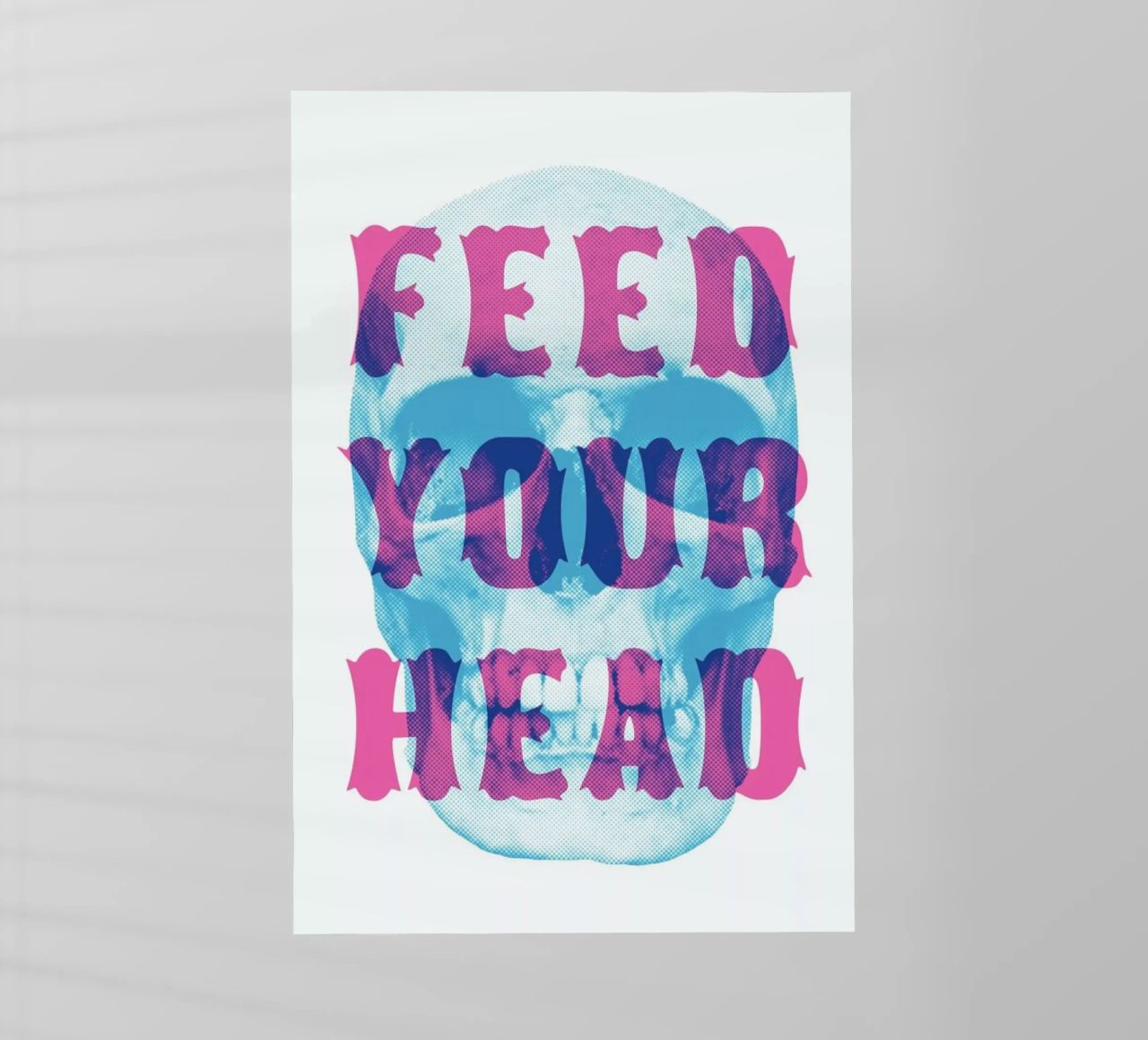 FEED YOUR HEAD pellicola backlit da The Indoor Type