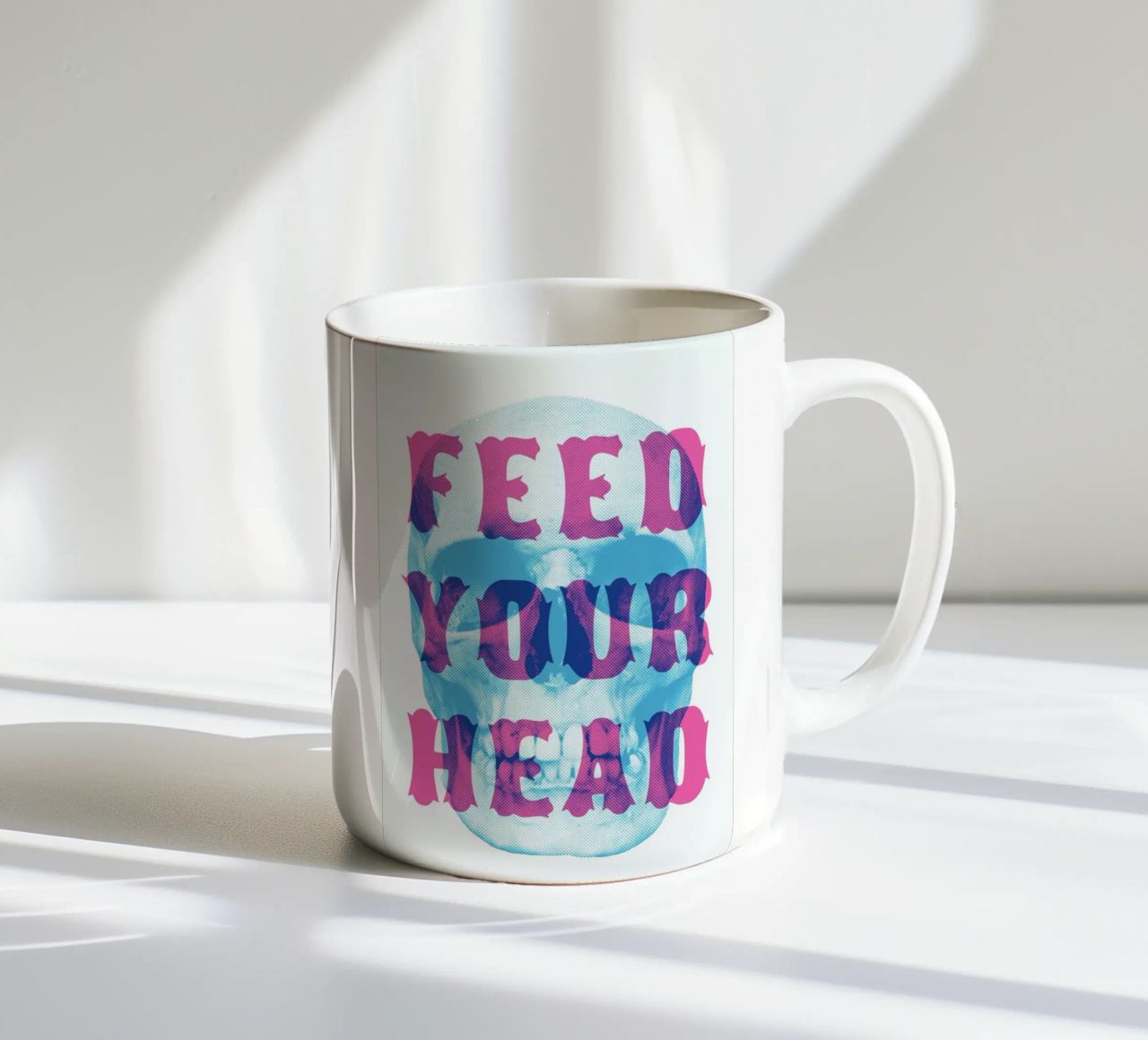 FEED YOUR HEAD tazza in ceramica da The Indoor Type