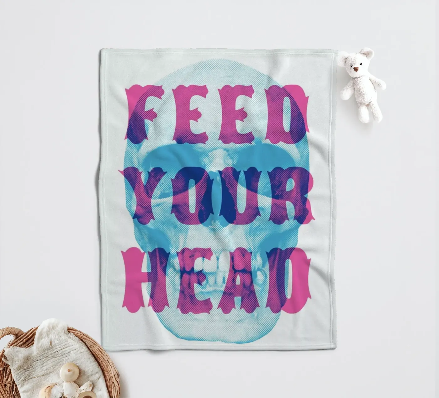 FEED YOUR HEAD fleecedeken van The Indoor Type