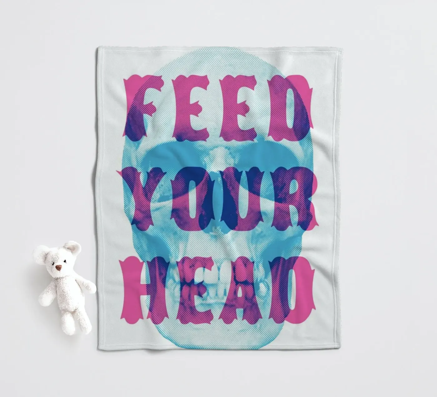 FEED YOUR HEAD fleecedeken van The Indoor Type