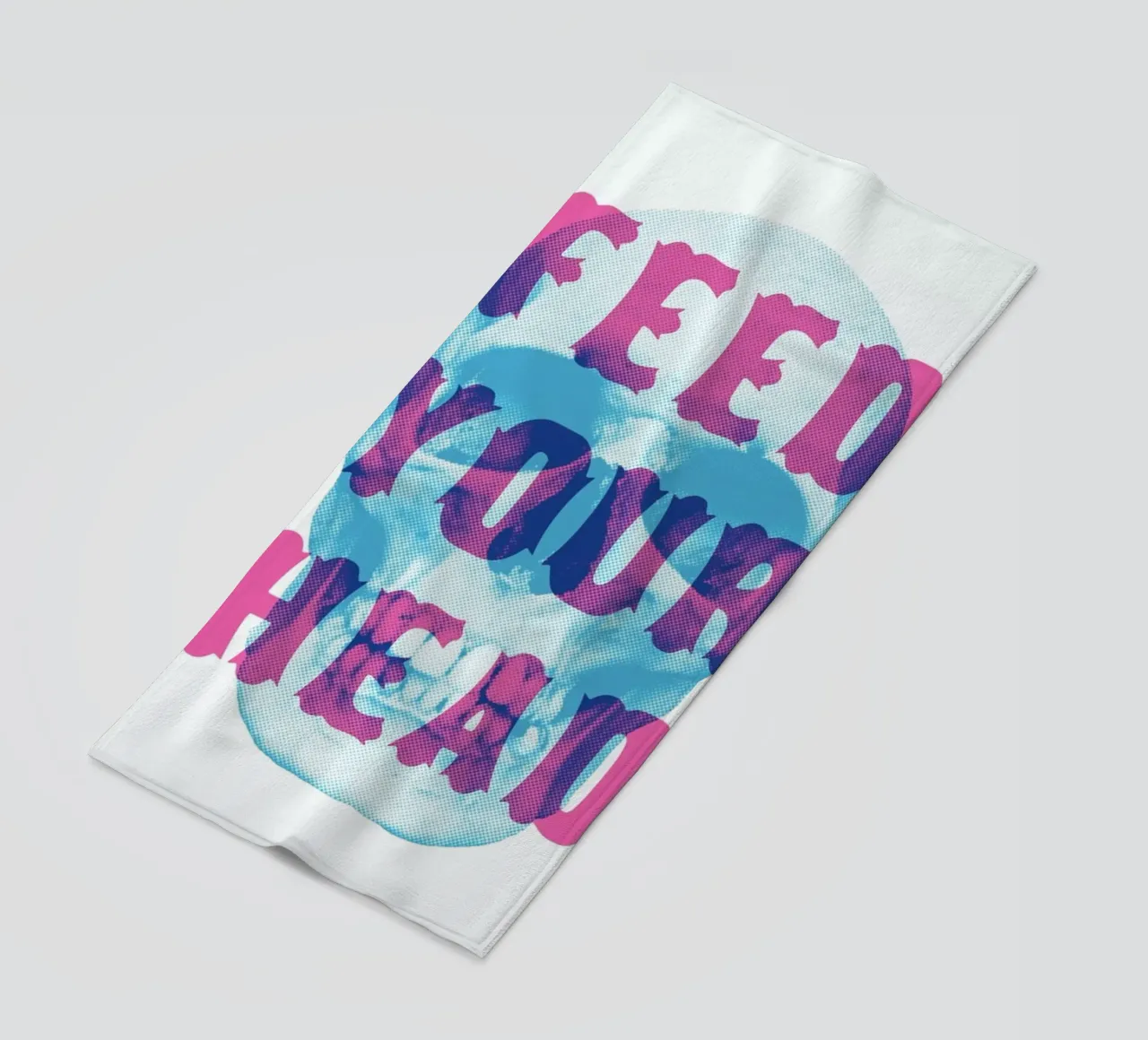 FEED YOUR HEAD toalla de playa de The Indoor Type