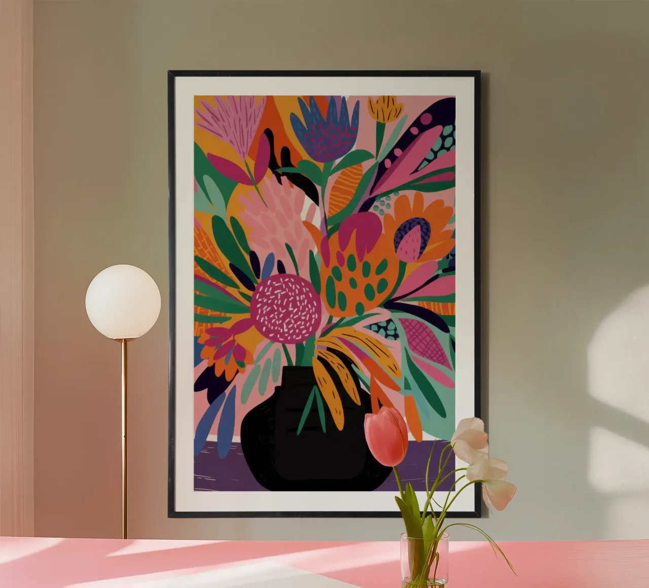 Caos floreale astratto poster da Sentinel Glow