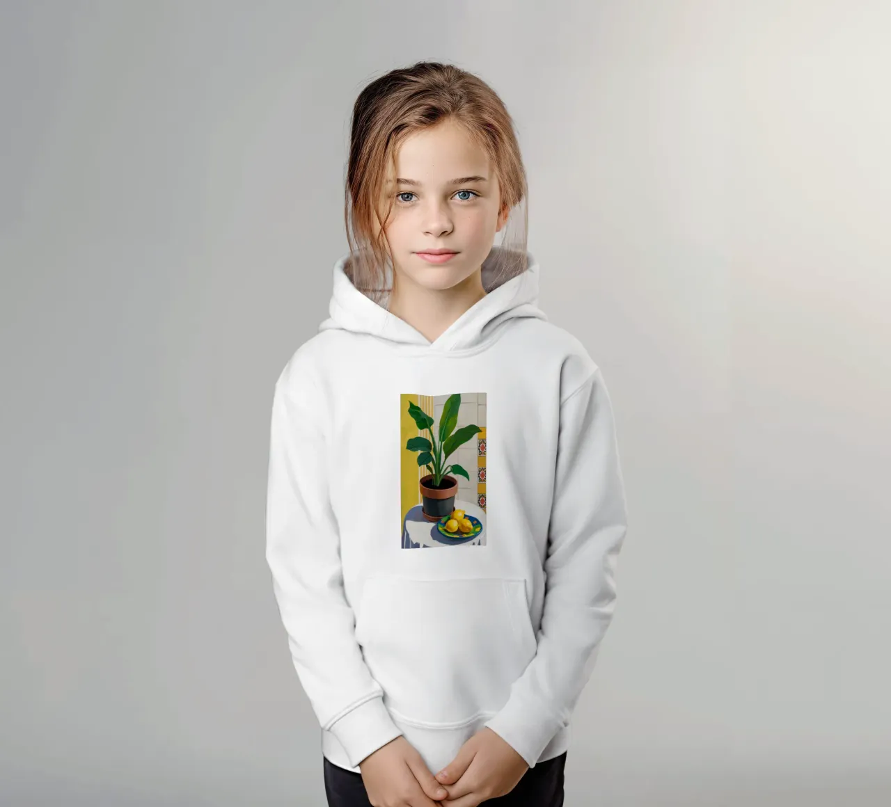 Piastrella Lemon Tree felpa bambino con cappuccio da Pale Aura