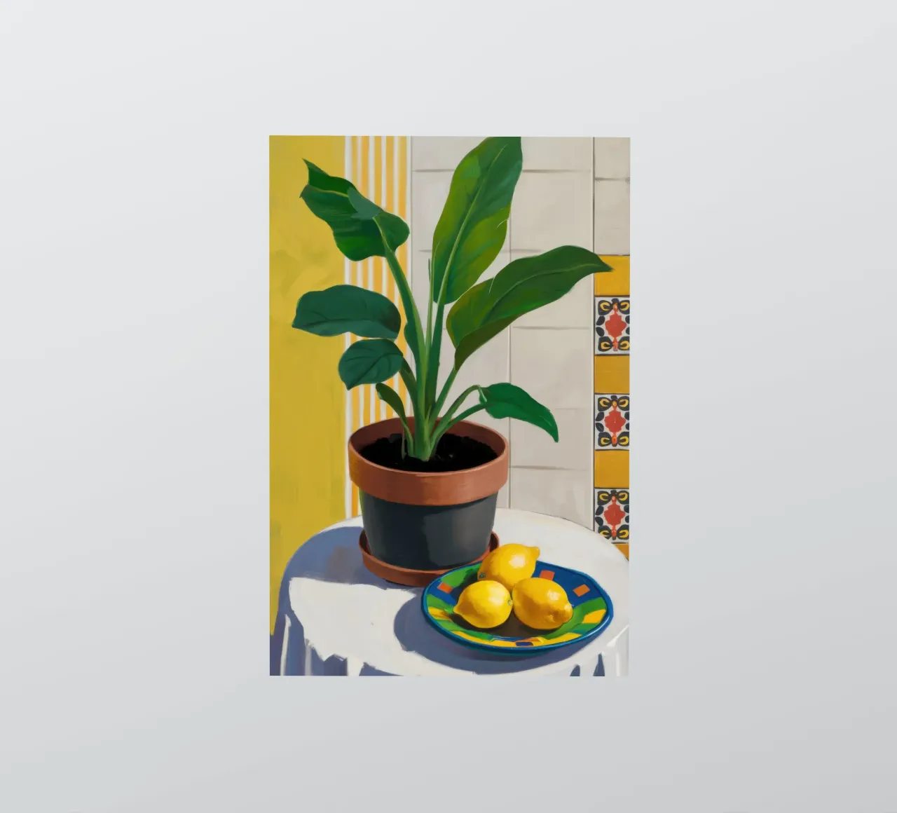 Lemon Tree Tile sticker by Pale Aura