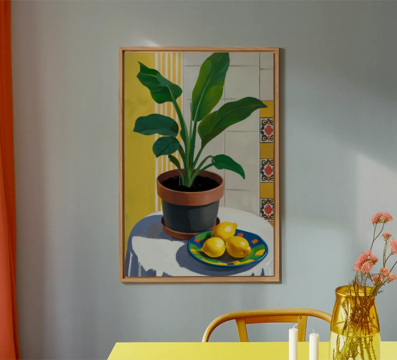 Piastrella Lemon Tree alluminio dibond da Pale Aura