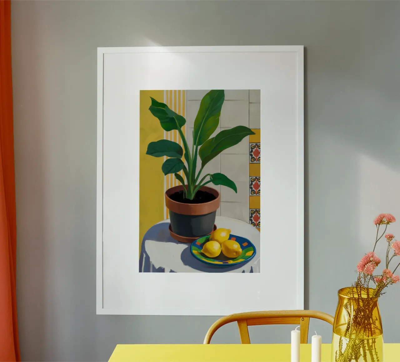 Piastrella Lemon Tree carta hahnemühle da Pale Aura
