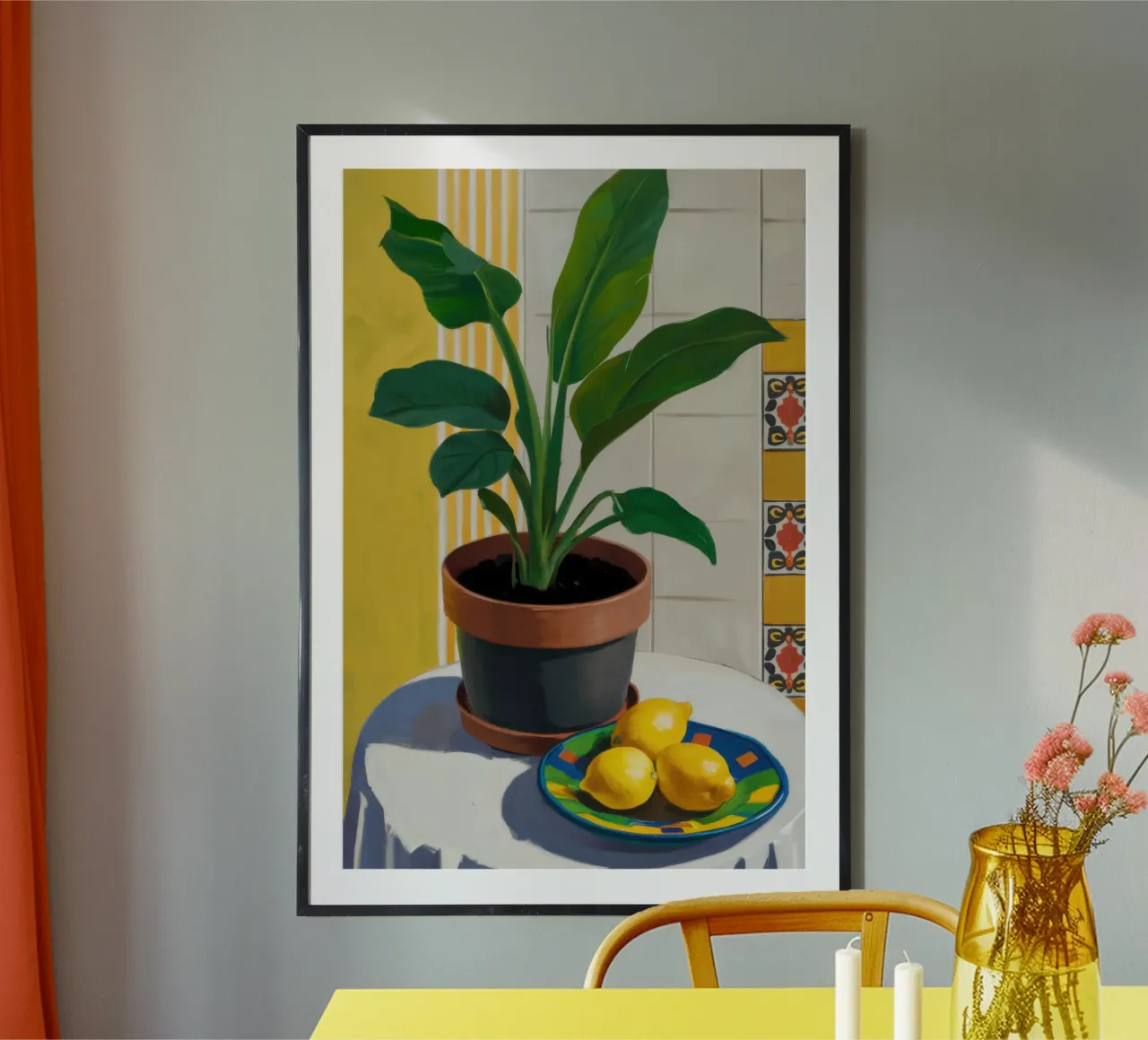 Piastrella Lemon Tree carta hahnemühle da Pale Aura