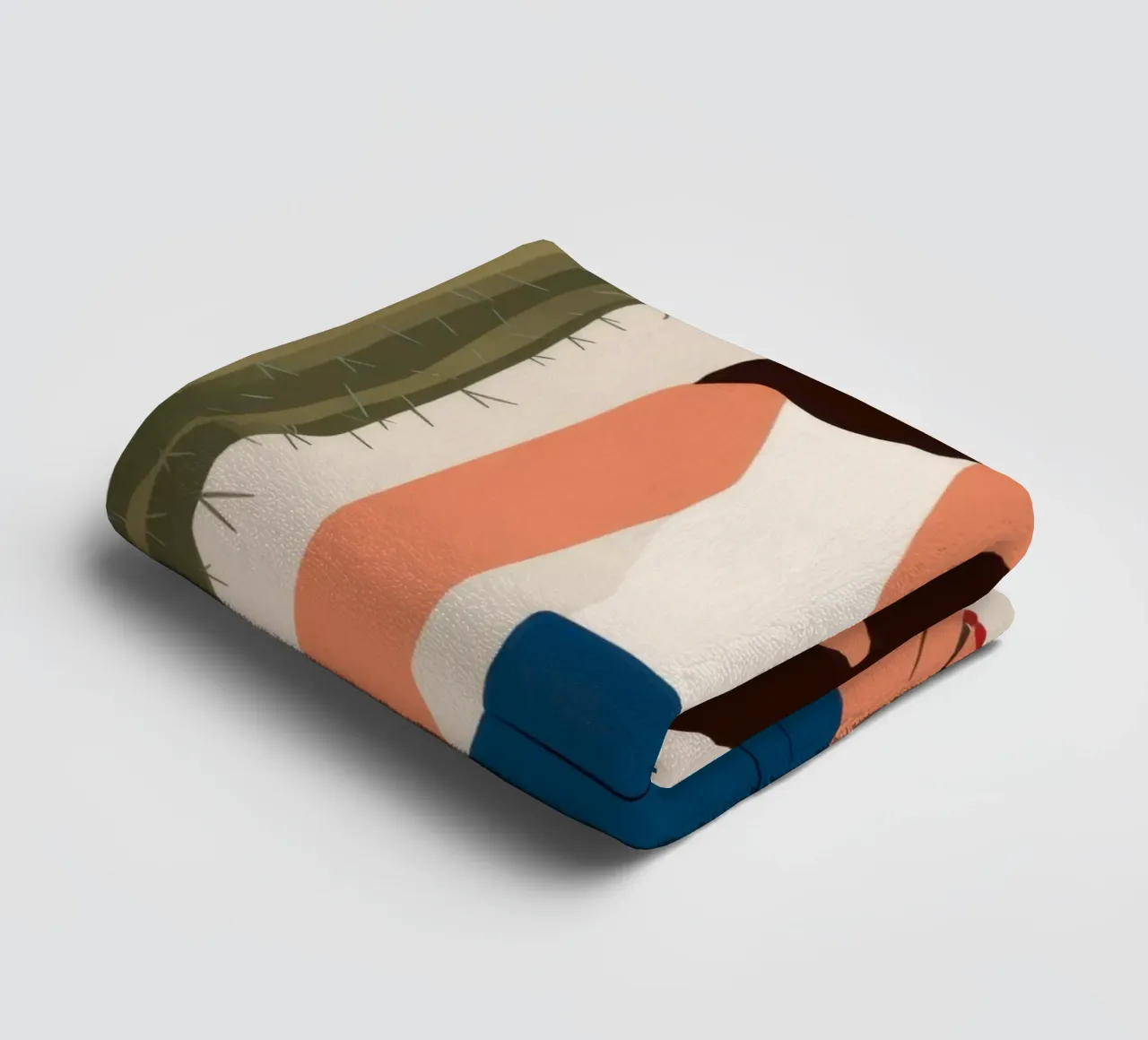 Cactus e jeans asciugamano da bagno da Marigold Tiga
