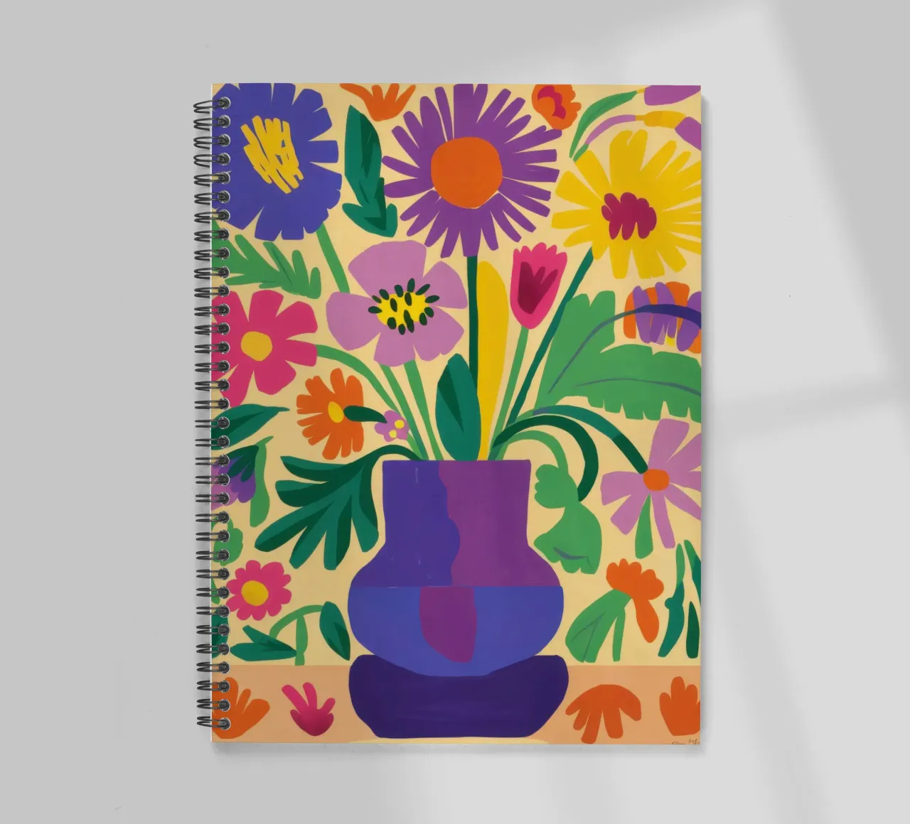 Pop Art Daisy spiral notebook by Sentinel Glow