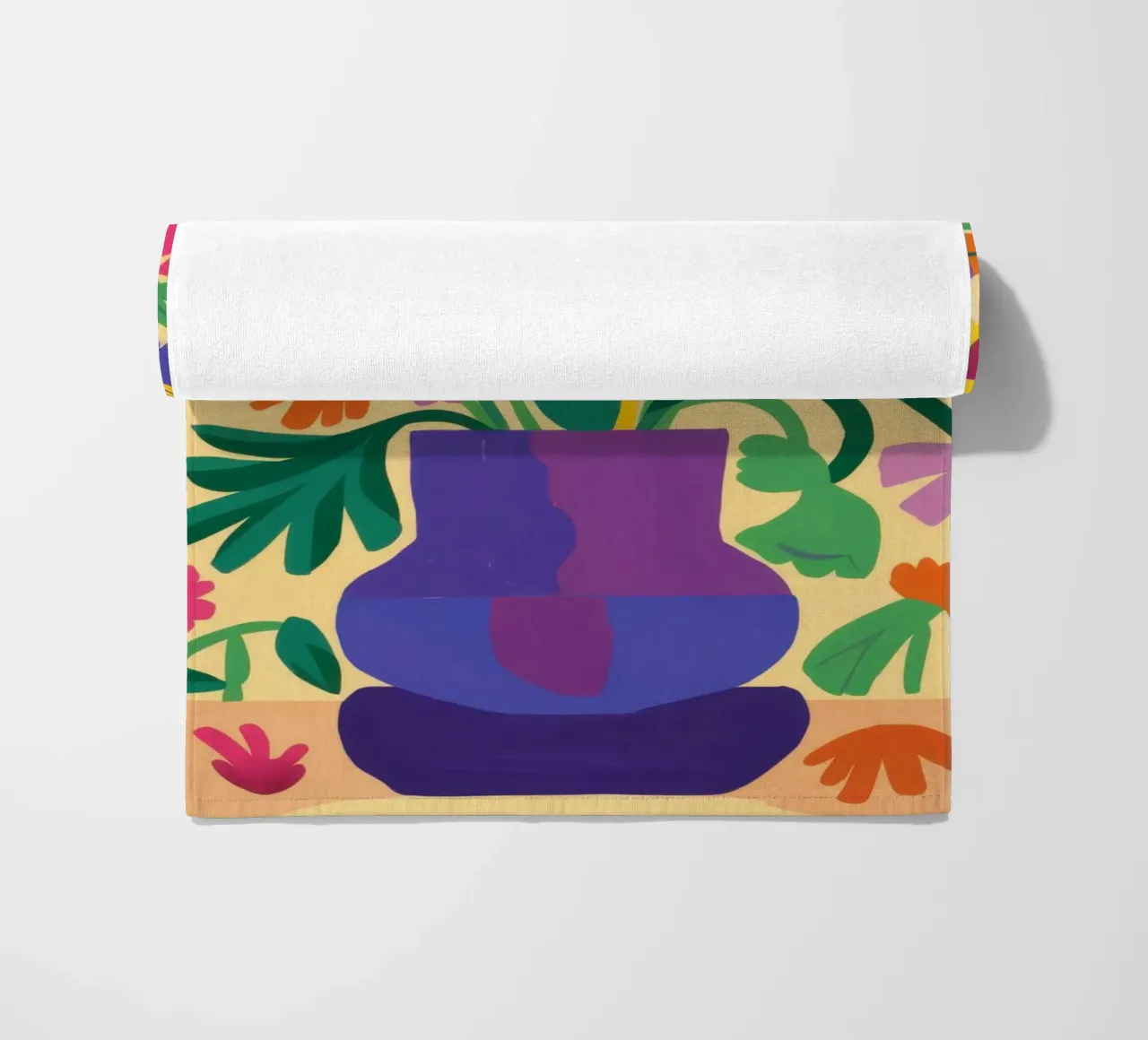 Pop Art Daisy beach towel by Sentinel Glow