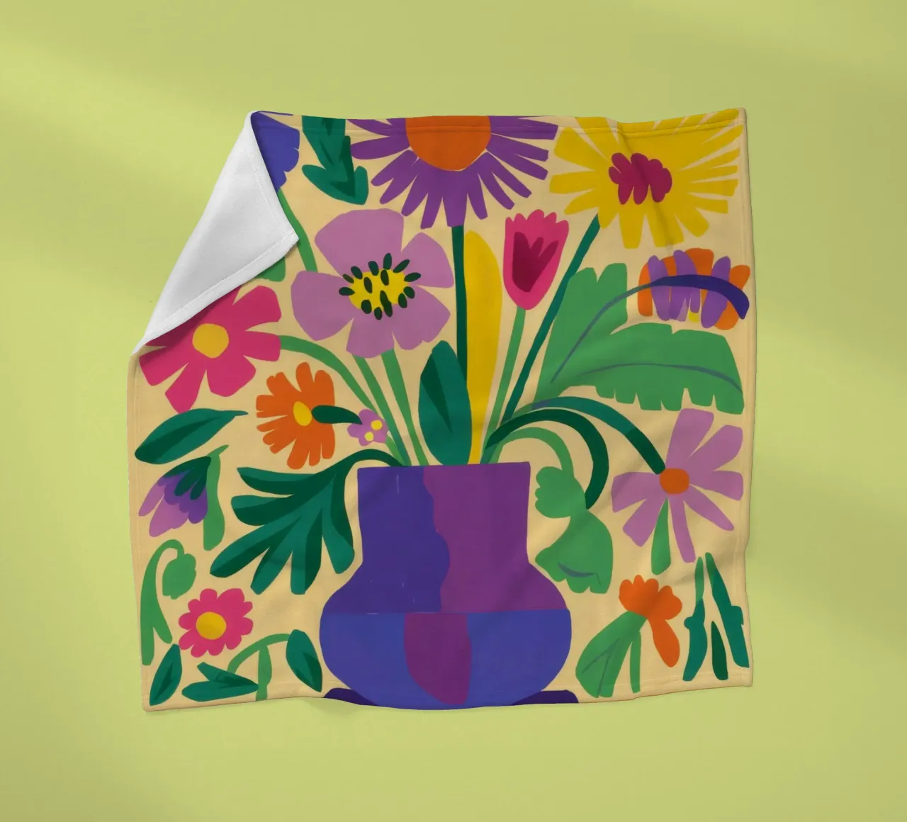 Pop Art Daisy coperta in pile da Sentinel Glow