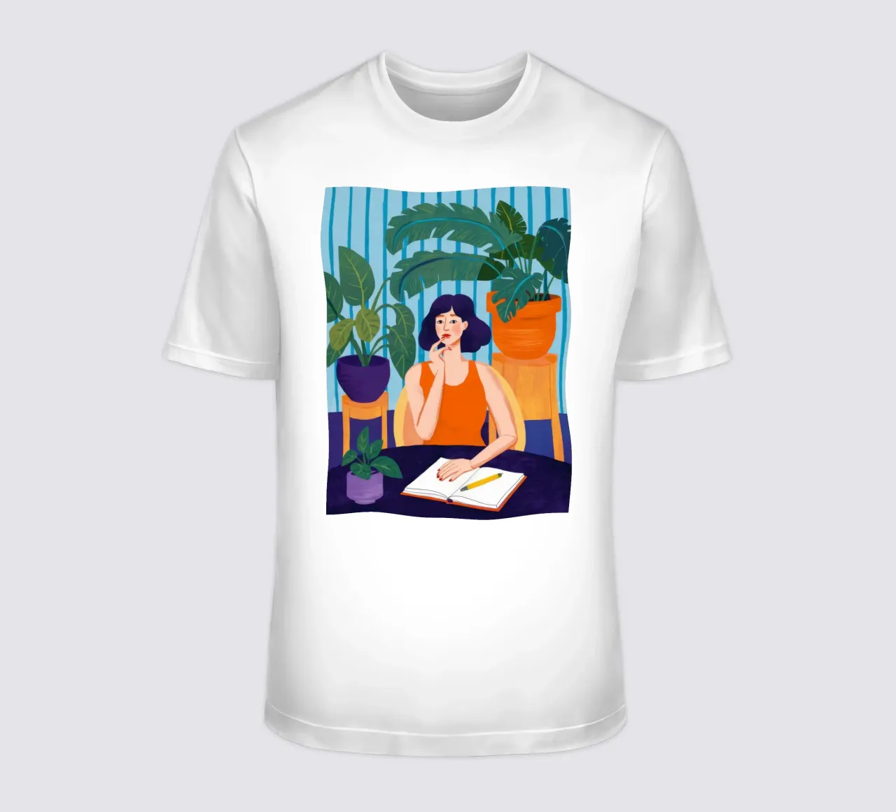 Angolo delle piante contemplative t-shirt da Pale Aura