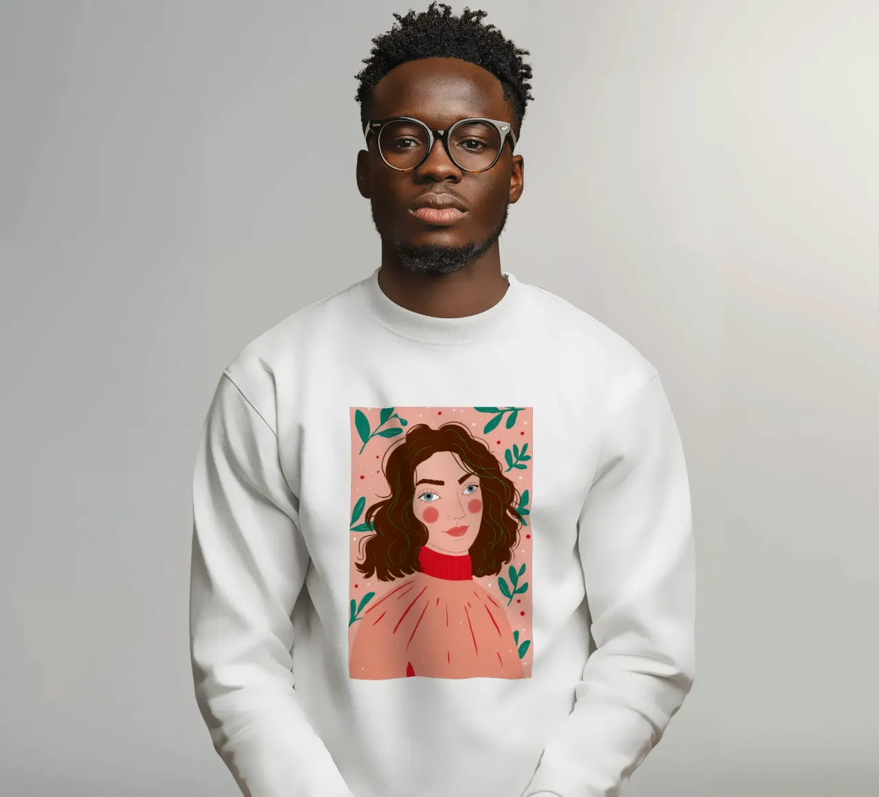Contemplazione sul maglione rosa felpa da Marigold Tiga
