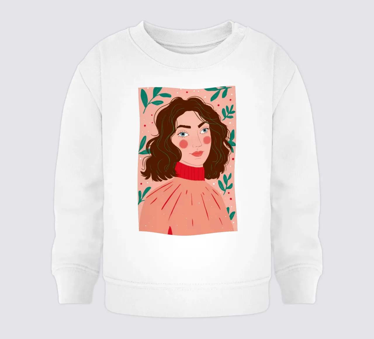 Contemplazione sul maglione rosa felpa neonato da Marigold Tiga