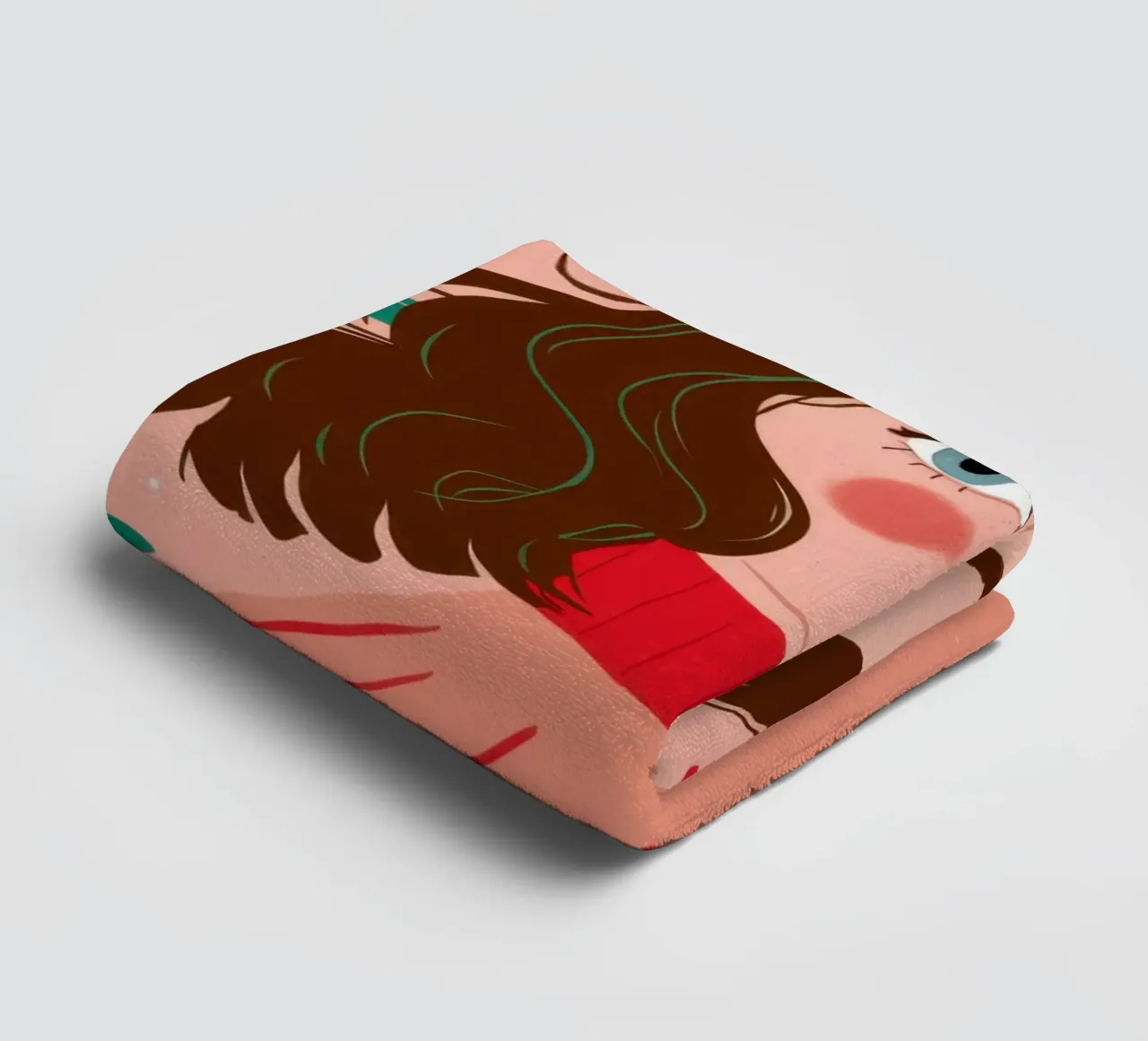 Contemplazione sul maglione rosa asciugamano da bagno da Marigold Tiga