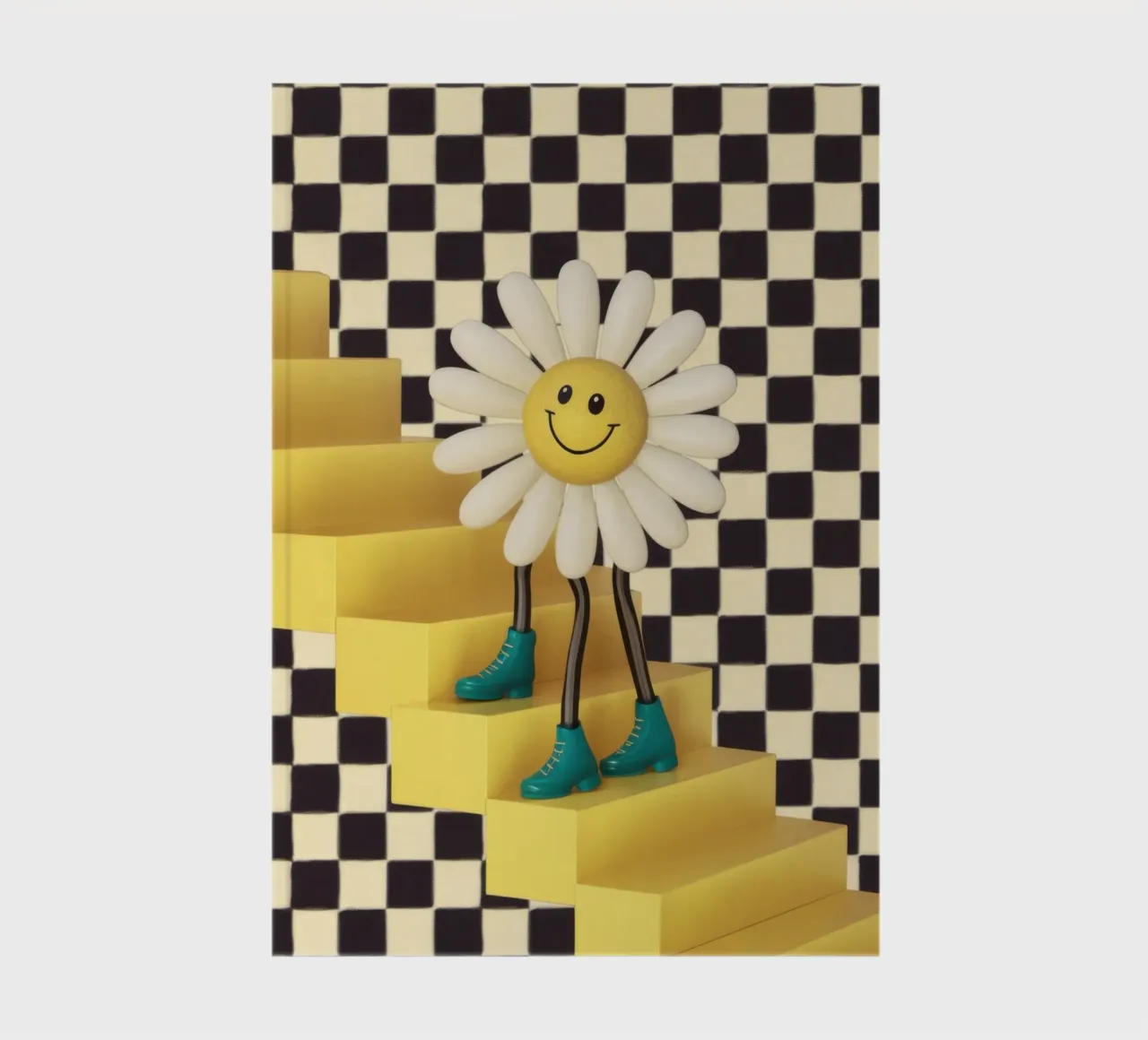 Checkered Daisy Stride notebook by Sentinel Glow