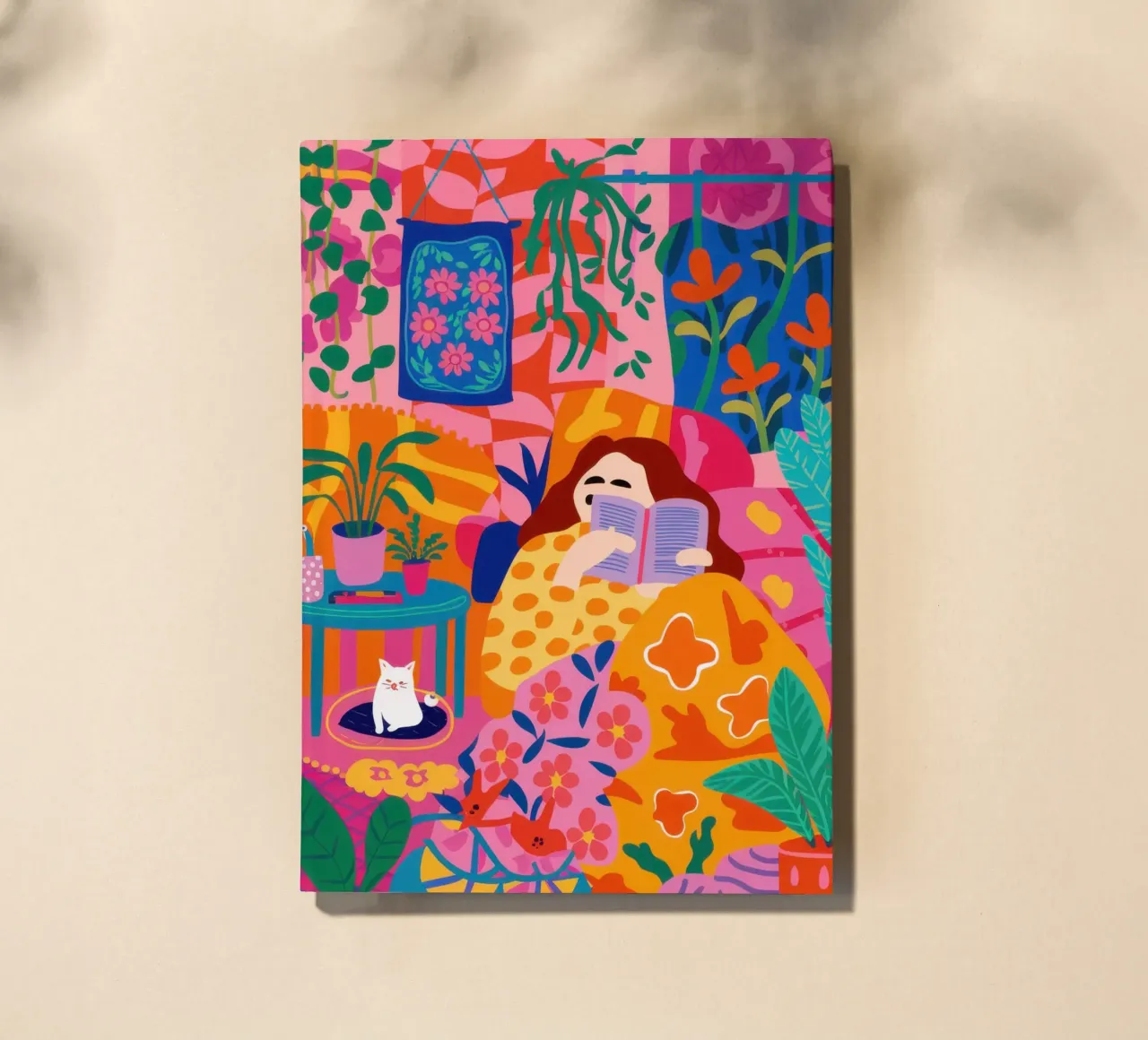 Maximalist Plant Shelfie notebook by Pale Aura