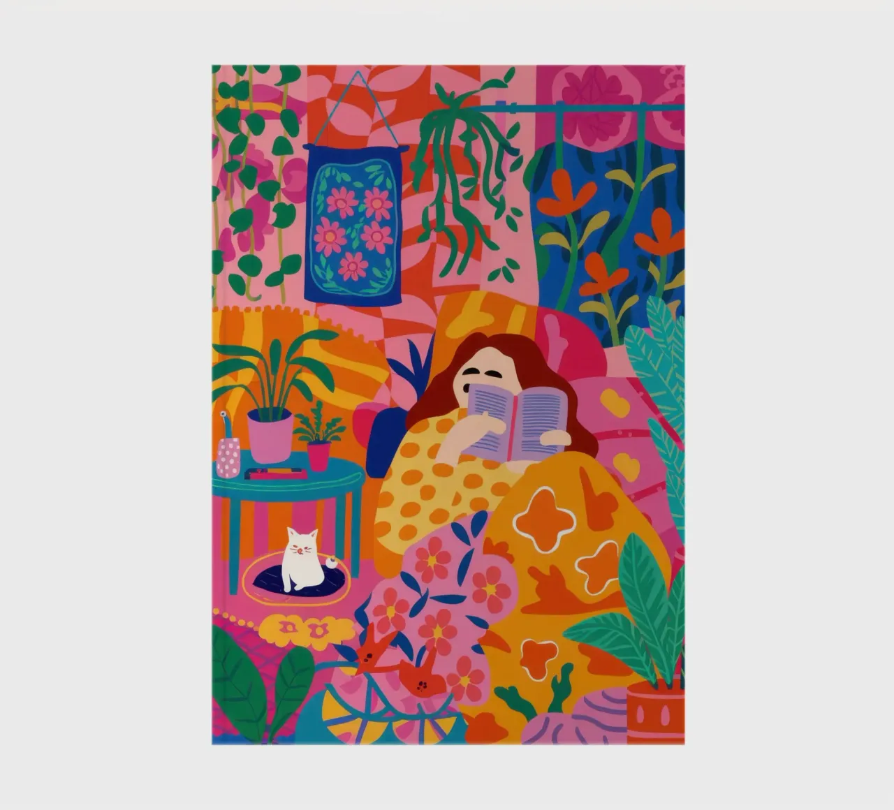 Maximalist Plant Shelfie notebook by Pale Aura