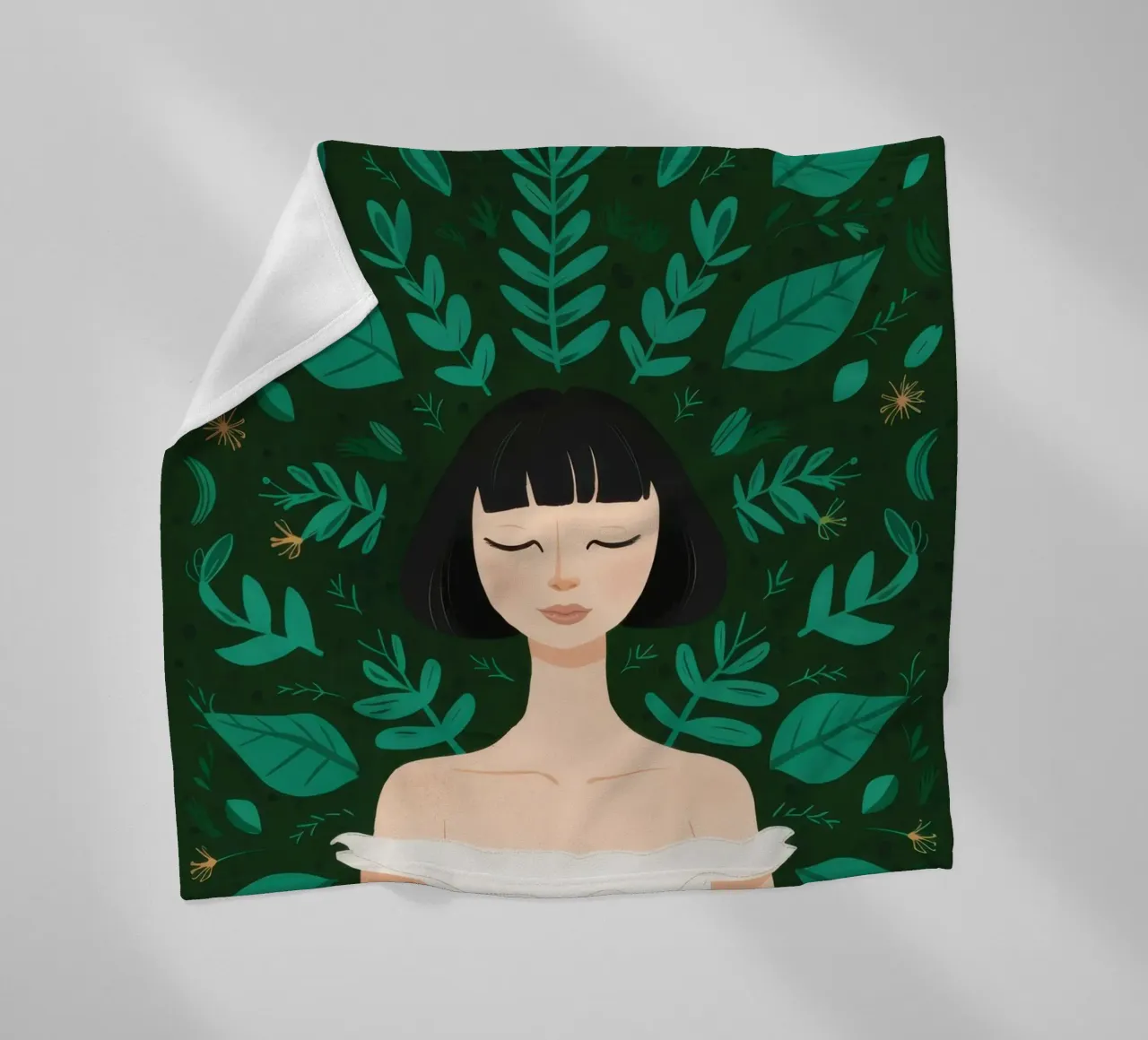 Abbraccio di foglie coperta in pile da Sentinel Glow