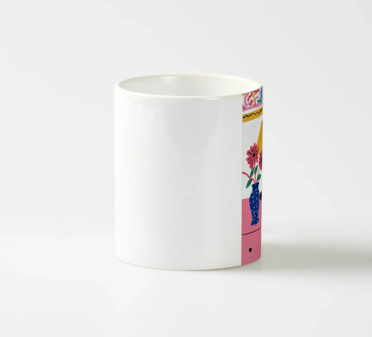 Top per comò astratto tazza in ceramica da Pale Aura