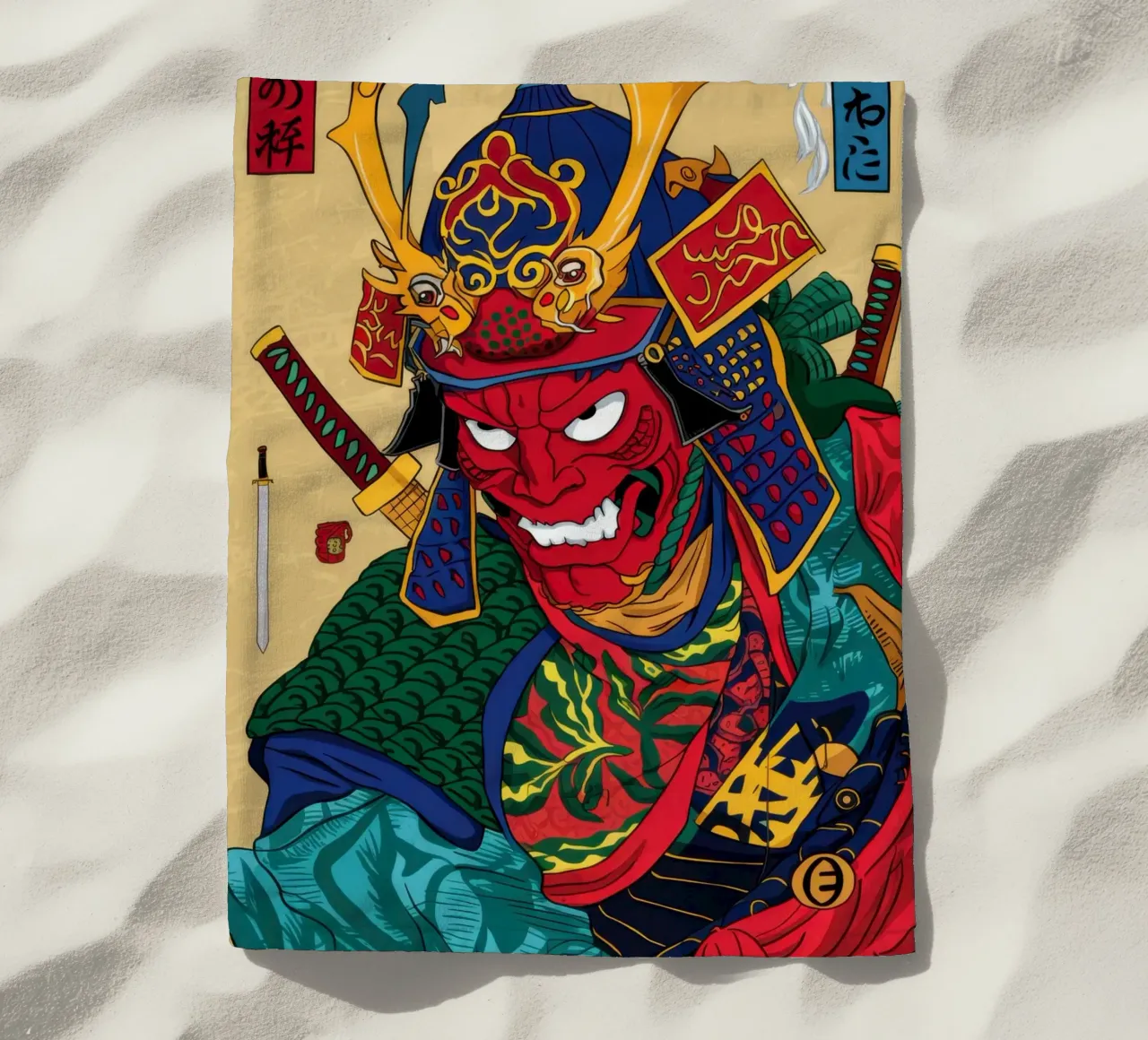 Sguardo cremisi da samurai telo mare da Pale Aura